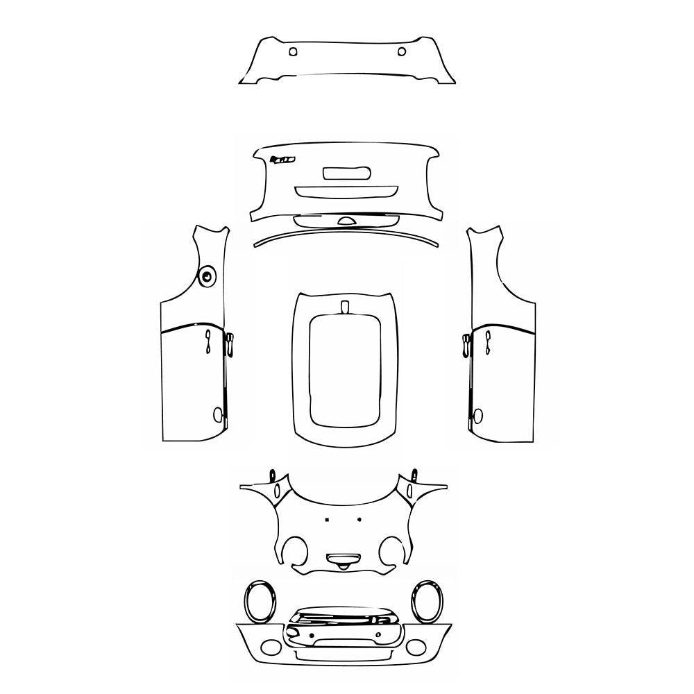 PassgenaueLackschutzfolienPPFMINIElectricMINICooperBase2017
