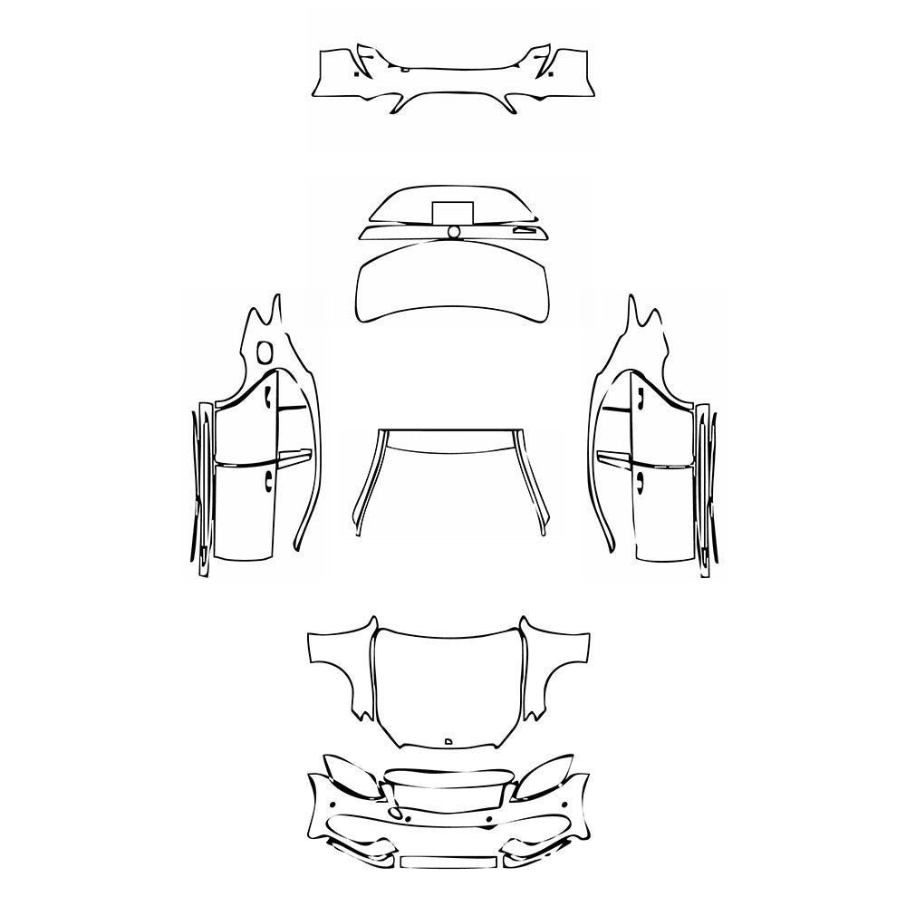PassgenaueLackschutzfolienPPFMercedes-BenzCClassSedanSportStandardWheelbase2015