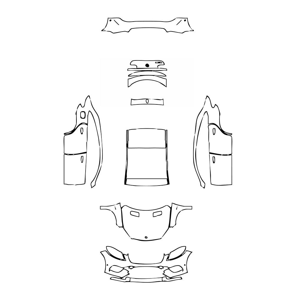 PassgenaueLackschutzfolienPPFMercedes-BenzGLEGLECoupe450AMG2015