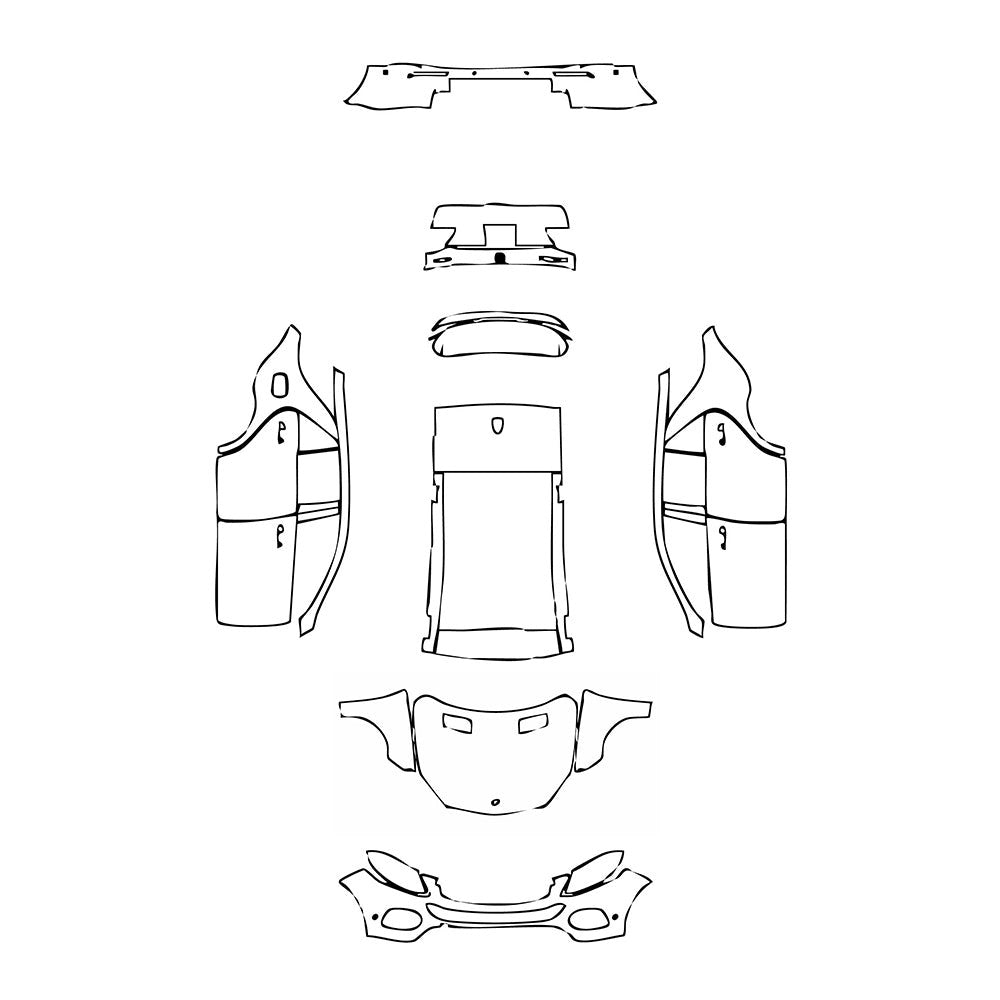 PassgenaueLackschutzfolienPPFMercedes-BenzGLEGLESUVBase2015