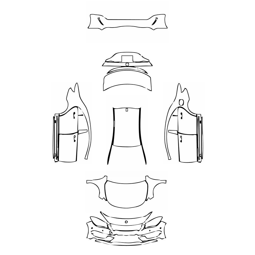 PassgenaueLackschutzfolienPPFMercedes-BenzCLACoupeAMGCLA452013