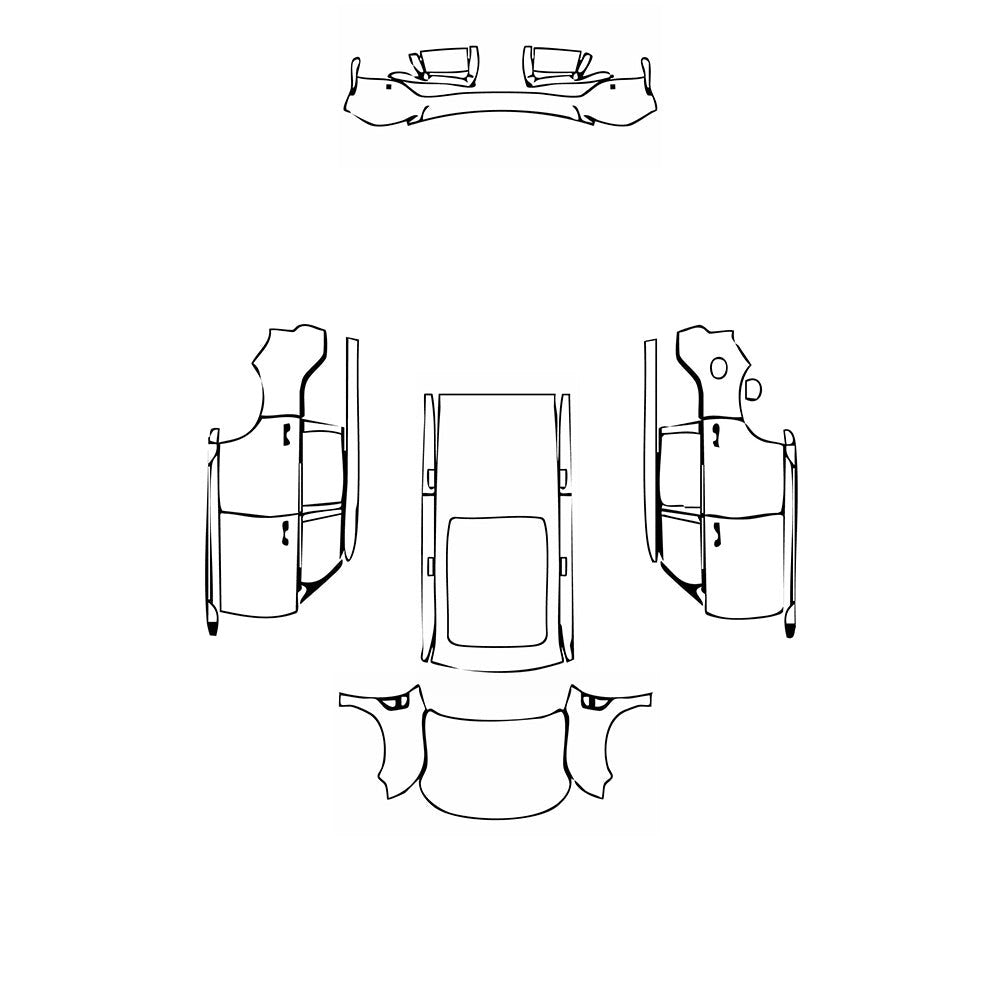 PassgenaueLackschutzfolienPPFNissanPatrol(ME）SET22025