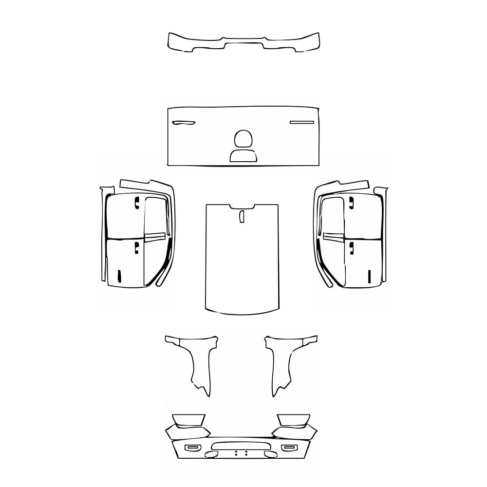 PassgenaueLackschutzfolienPPFRAMTrucks1500CrewCabLaramie2021