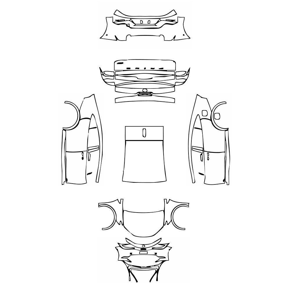 PassgenaueLackschutzfolienPPFToyotaPrius(US)XLE2025
