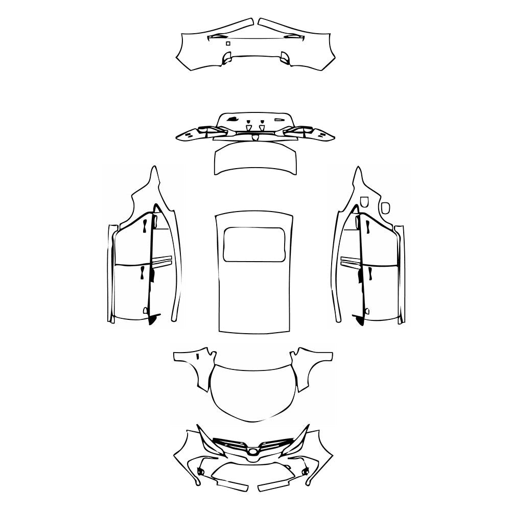 PassgenaueLackschutzfolienPPFToyotaCorolla(CN)2021