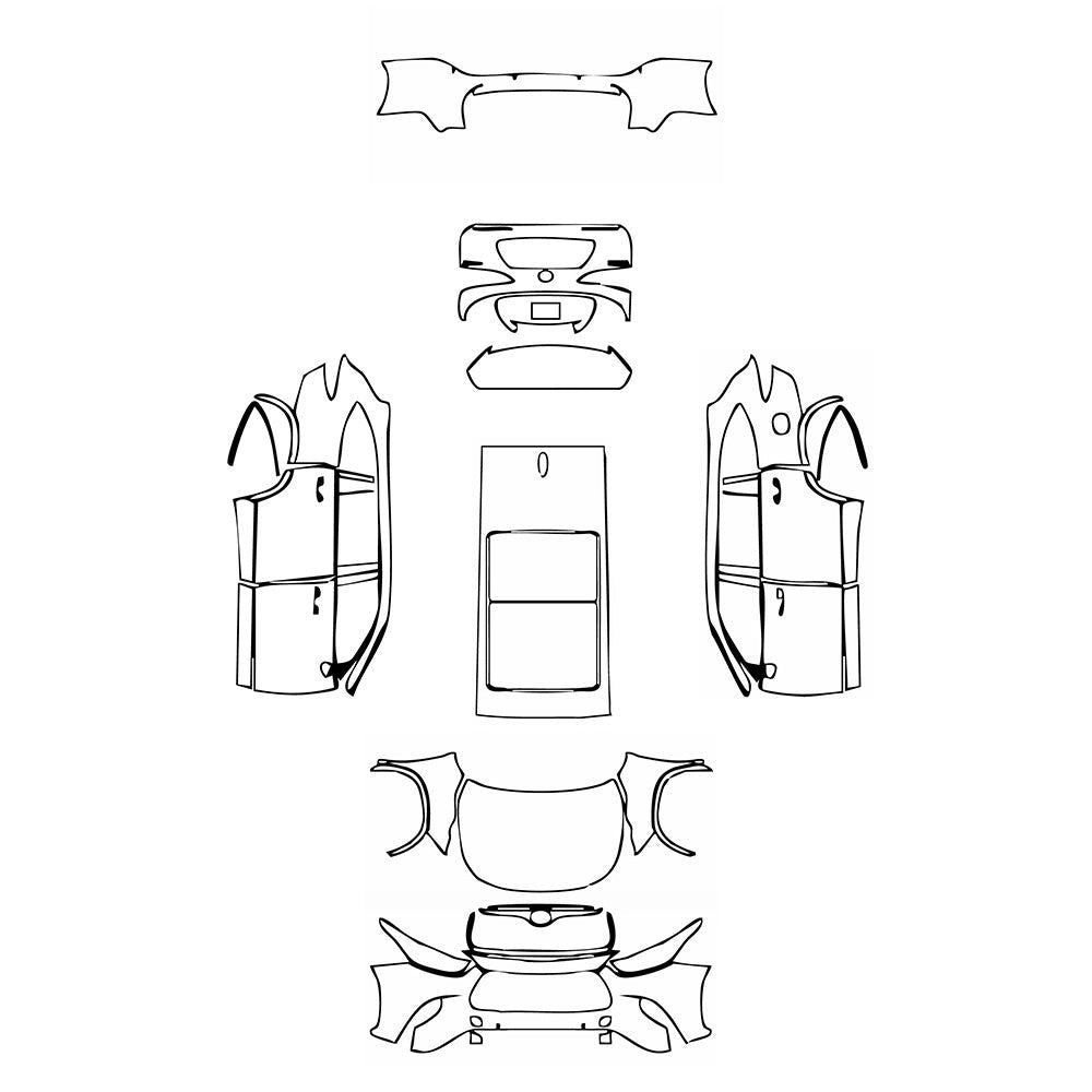 PassgenaueLackschutzfolienPPFToyotaHighlander(CN)2024