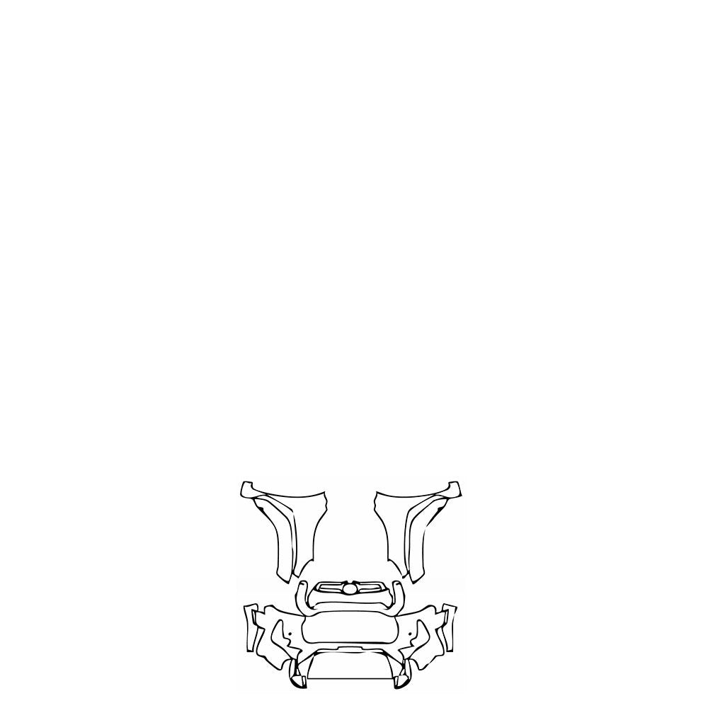 PassgenaueLackschutzfolienPPFToyotaHilux(BR)DoubleCabSRXPlus2024