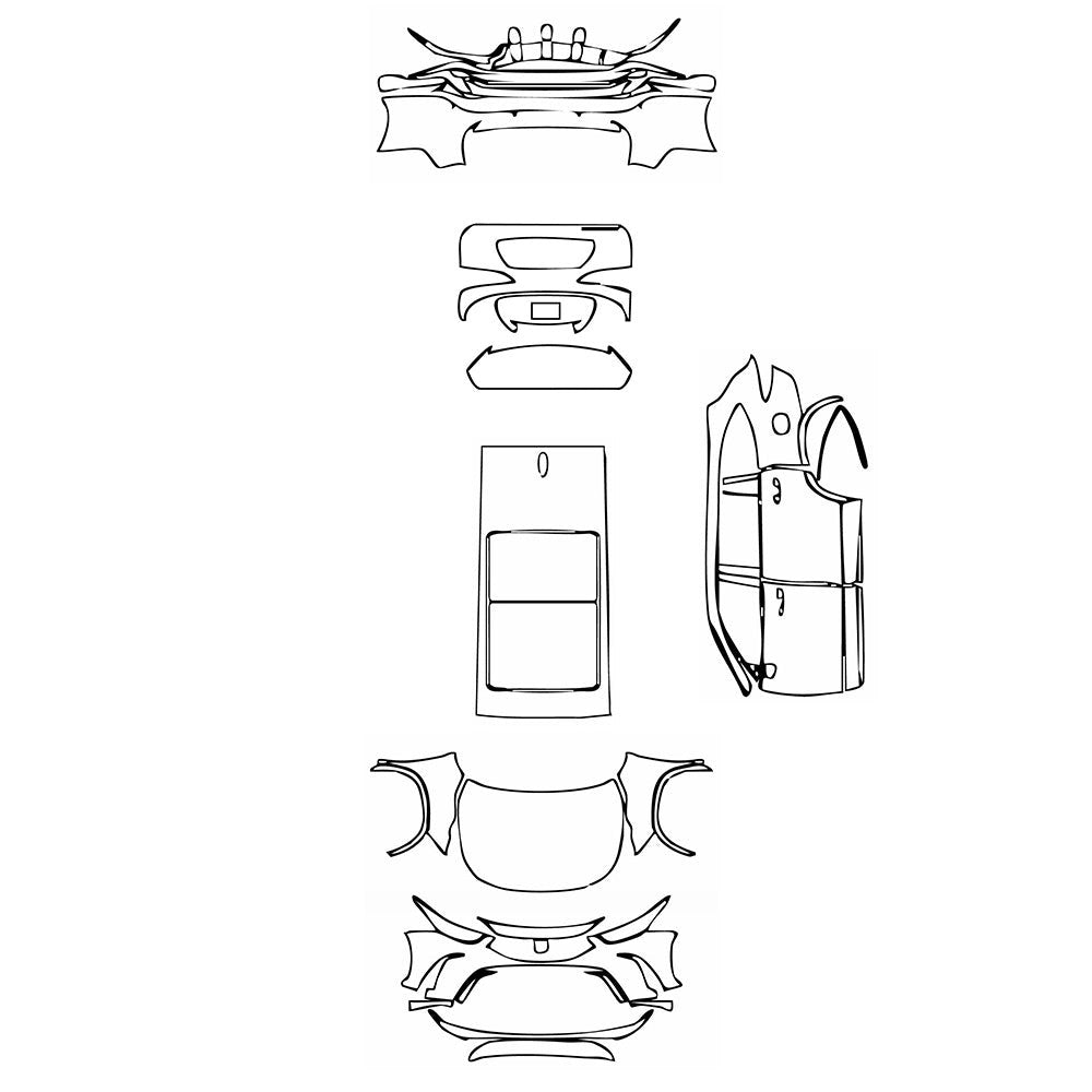 PassgenaueLackschutzfolienPPFToyotaHighlander(US)XSE2025