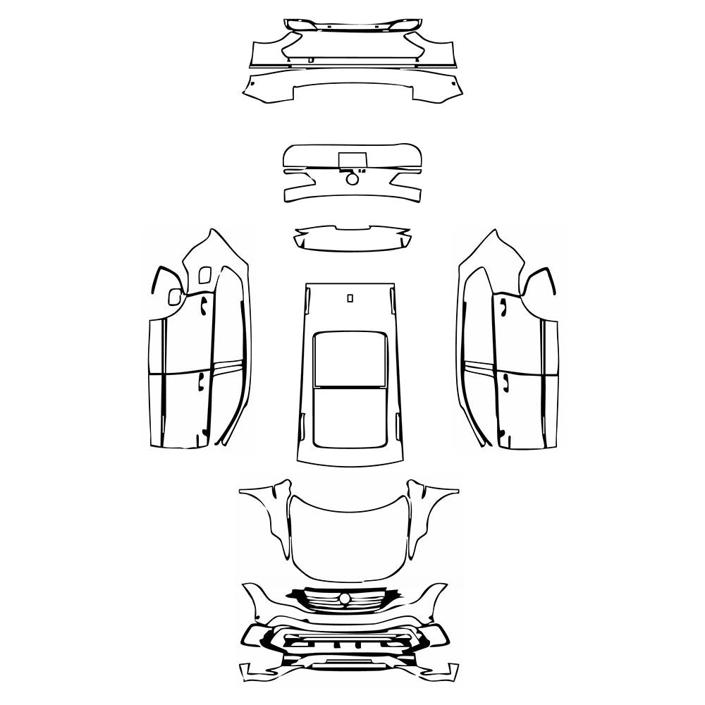 PassgenaueLackschutzfolienPPFVolkswagenTiguan(US)SER-line2024