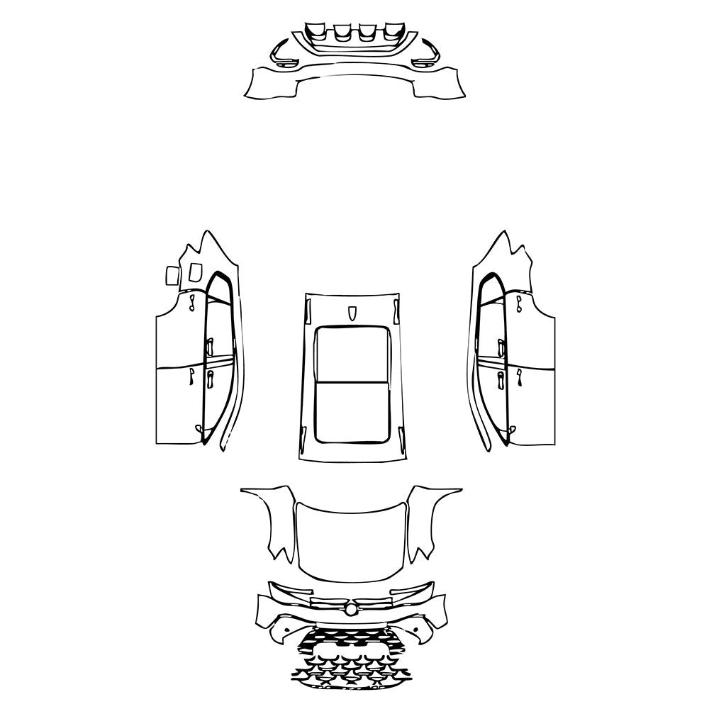 PassgenaueLackschutzfolienPPFVolkswagenTaos(US)SEBlack2025