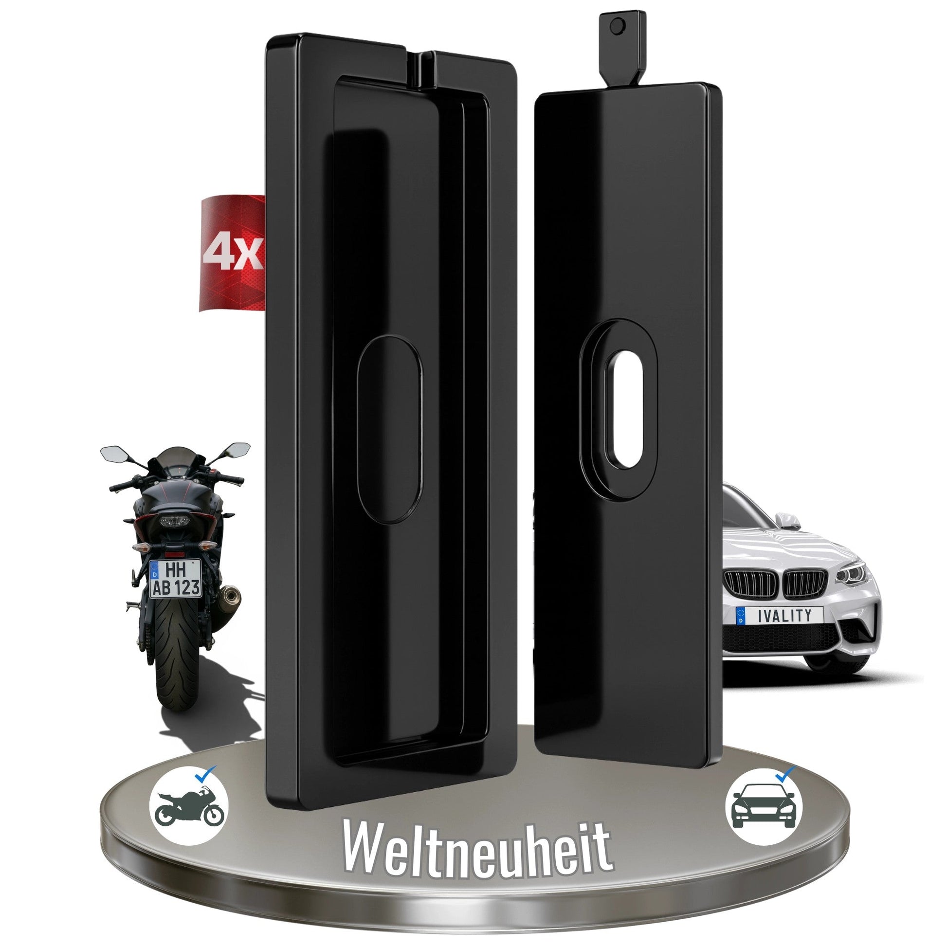PlateLockKennz.Halter-AufderStoßstange