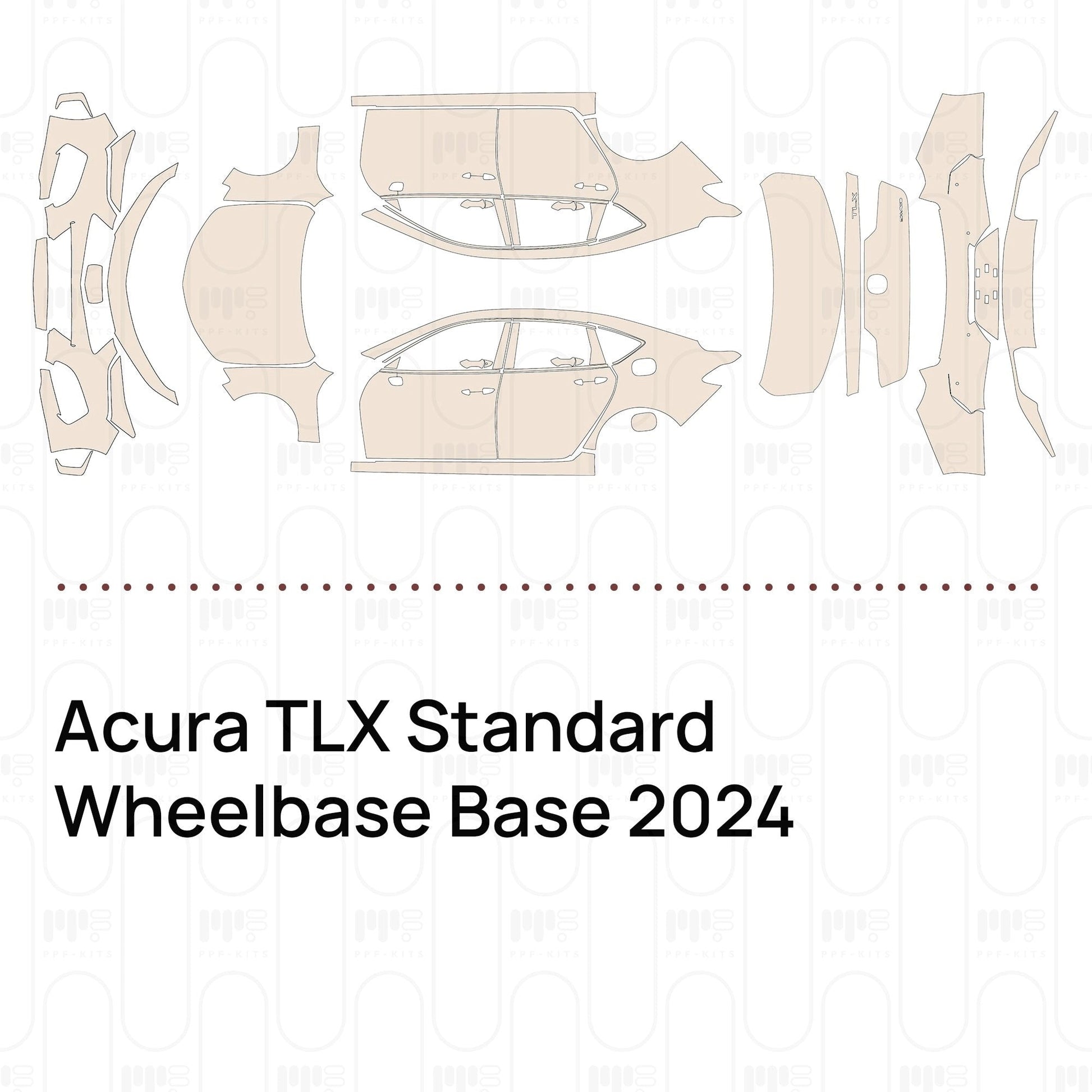 Pre-CutPPFAcuraTLXStandardWheelbaseBase2024