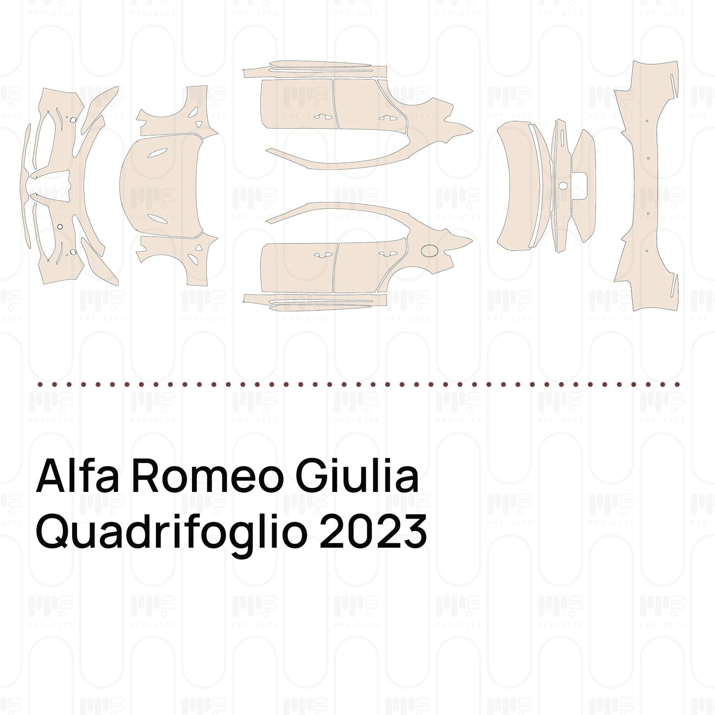 Pre-CutPPFAlfaRomeoGiuliaQuadrifoglio2023
