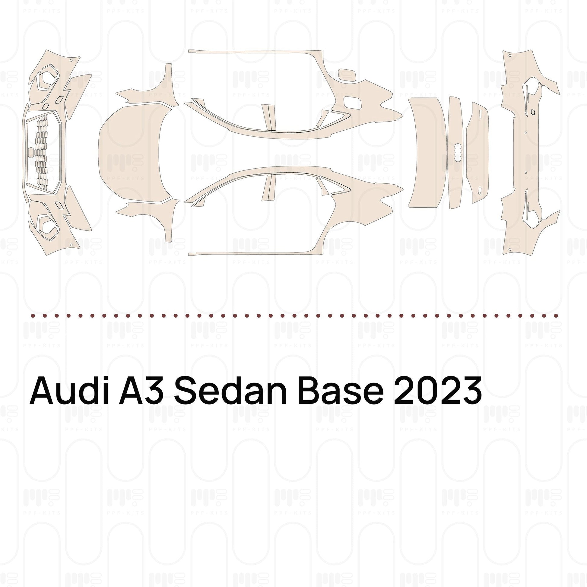Pre-CutPPFAudiA3SedanBase2023