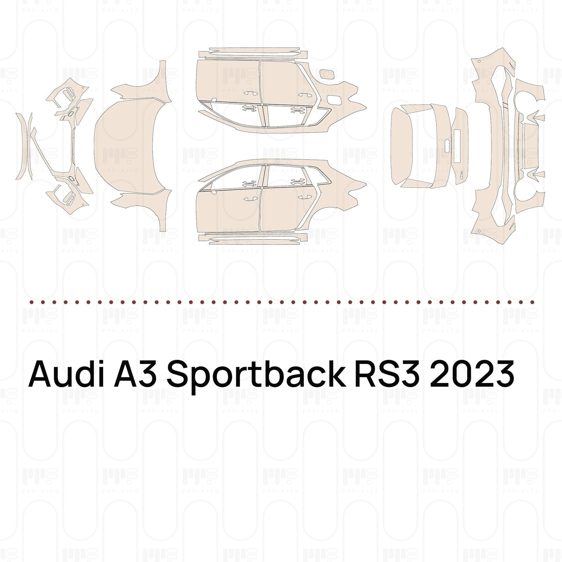 Pre-CutPPFAudiA3SportbackRS32023