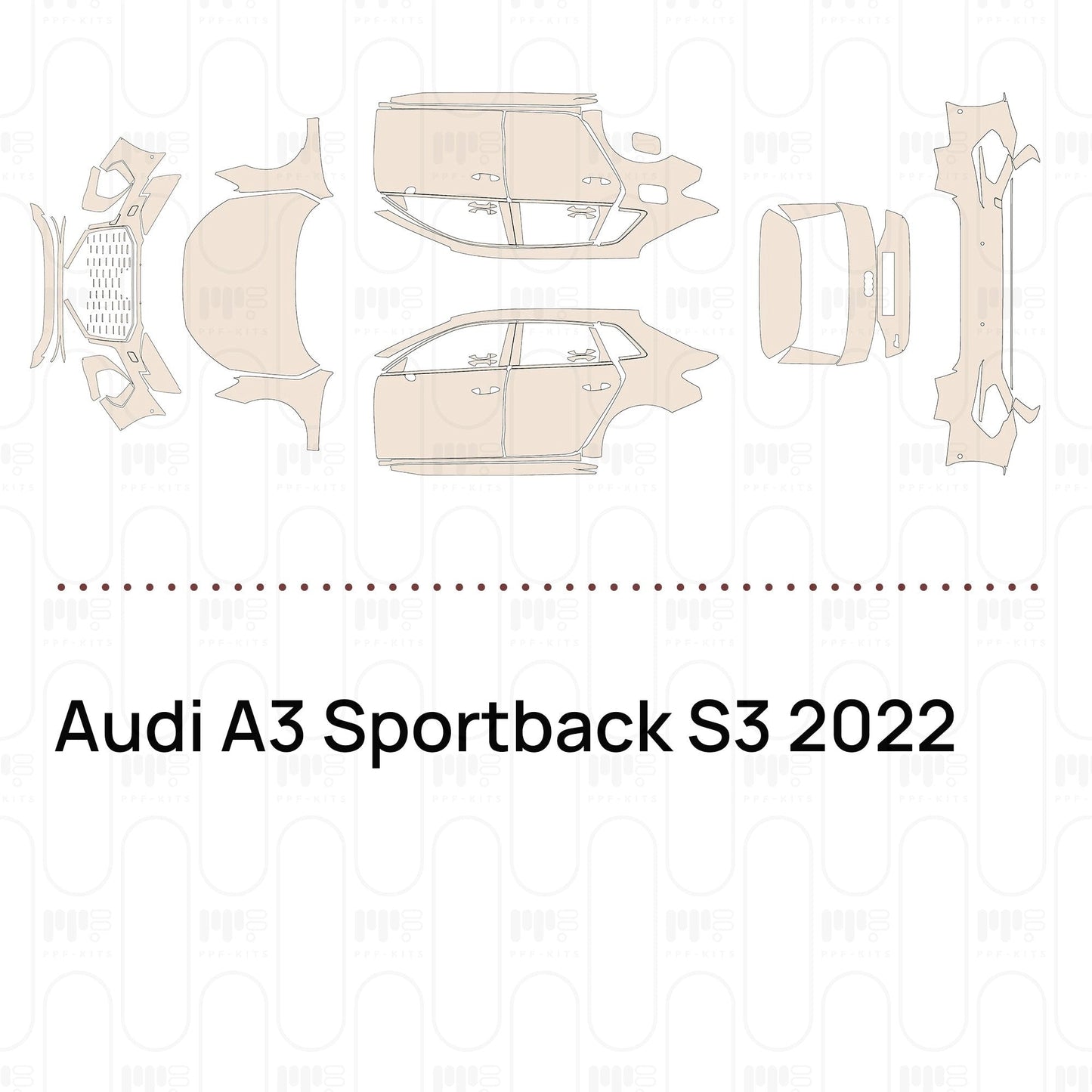 Pre-CutPPFAudiA3SportbackS32022