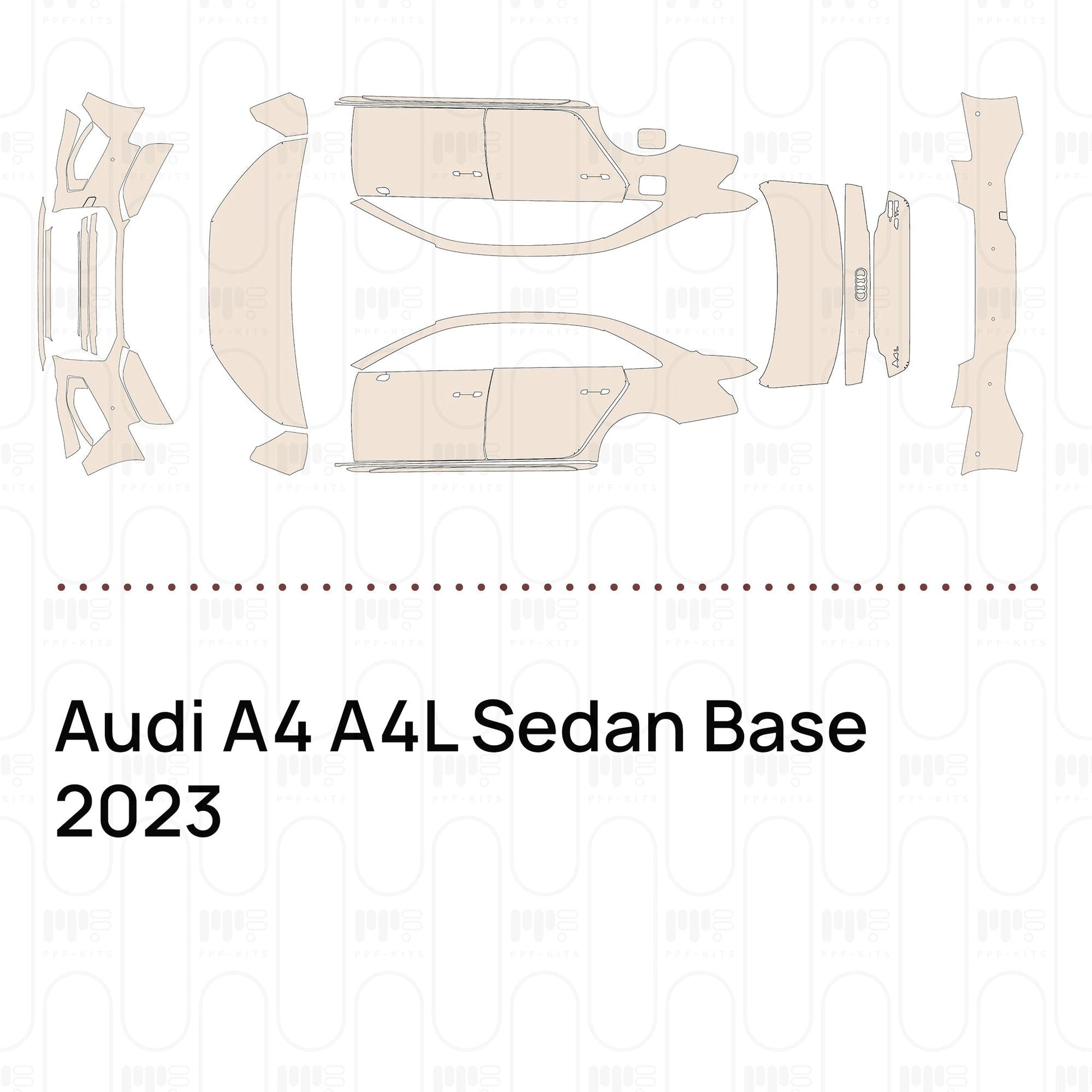 Pre-CutPPFAudiA4A4LSedanBase2023