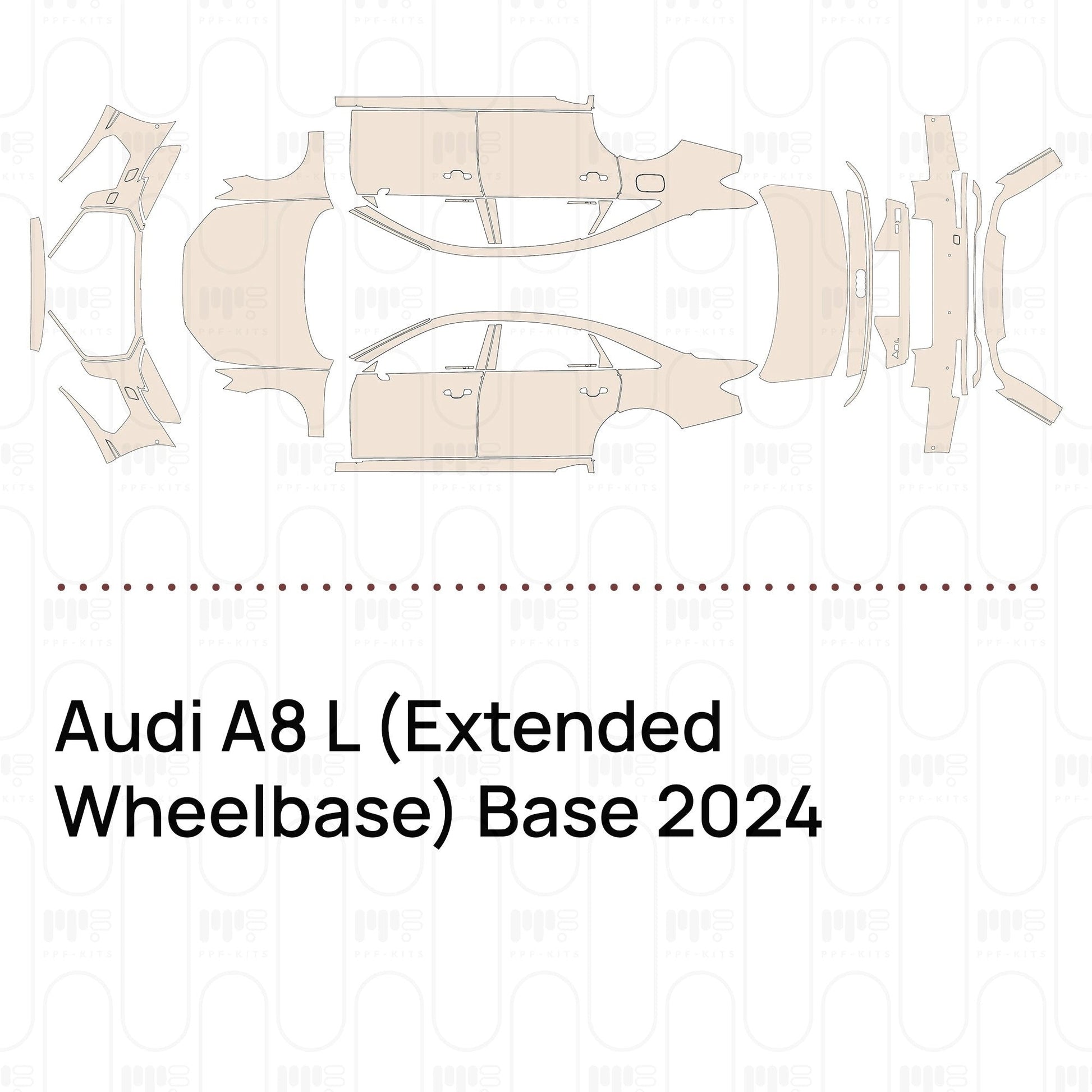 Pre-CutPPFAudiA8L(ExtendedWheelbase)Base2024