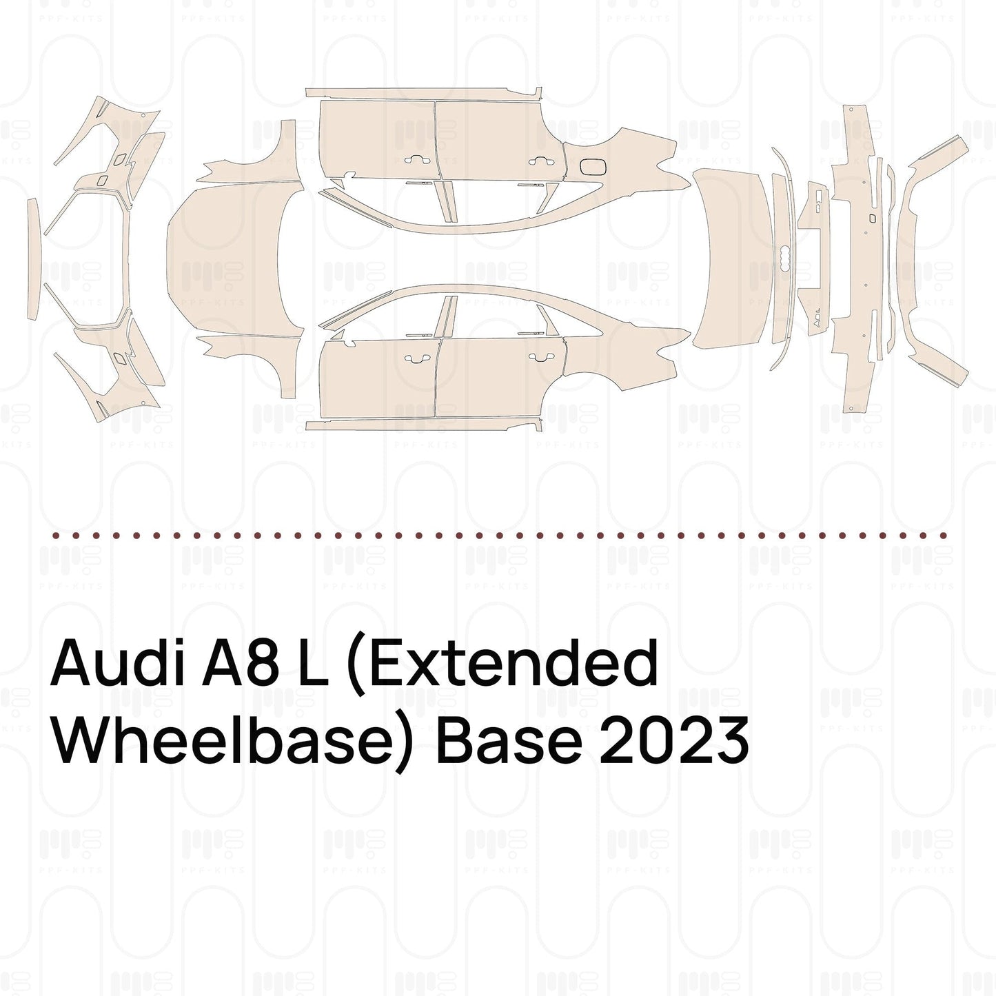 Pre-CutPPFAudiA8L(ExtendedWheelbase)Base2023
