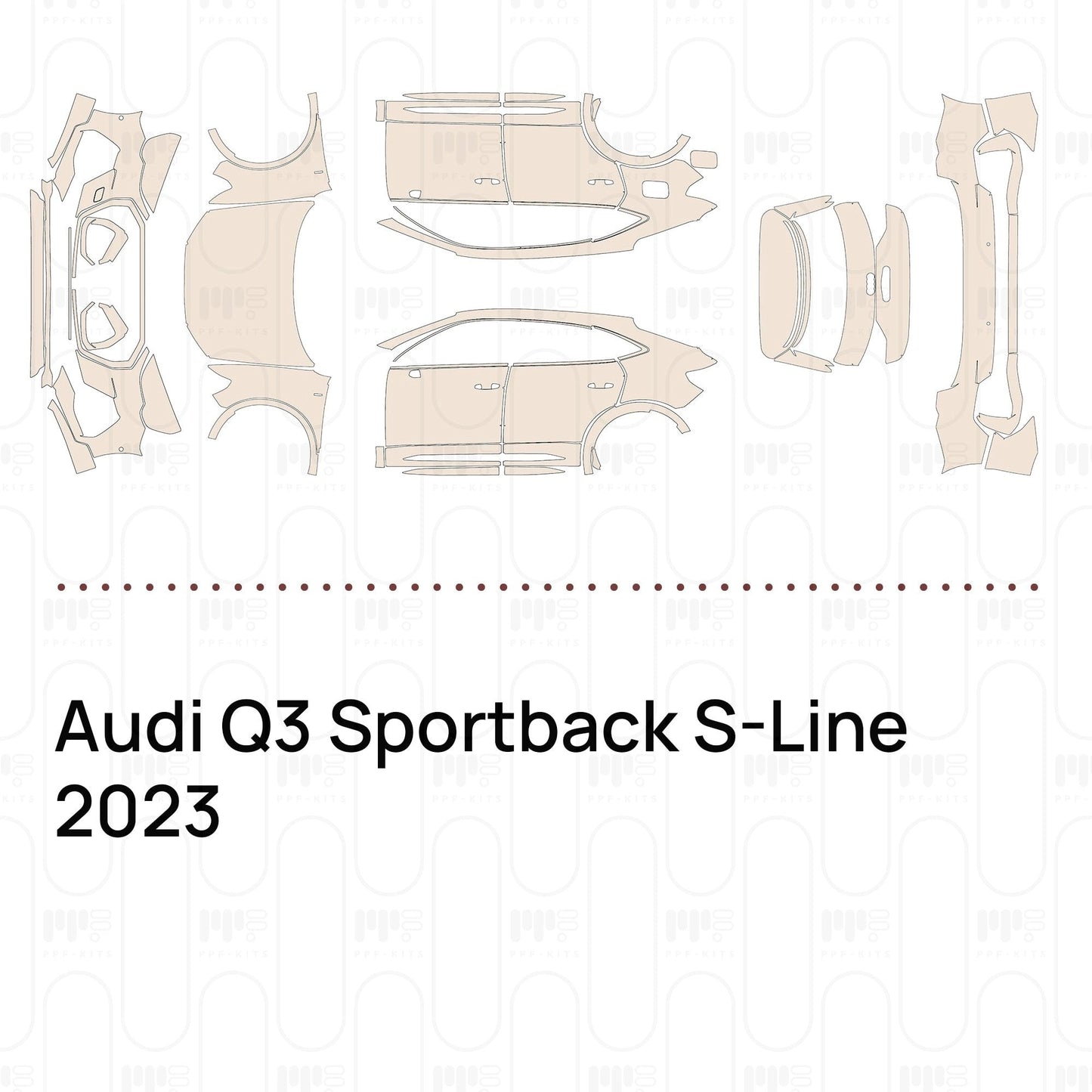 Pre-CutPPFAudiQ3SportbackS-Line2023
