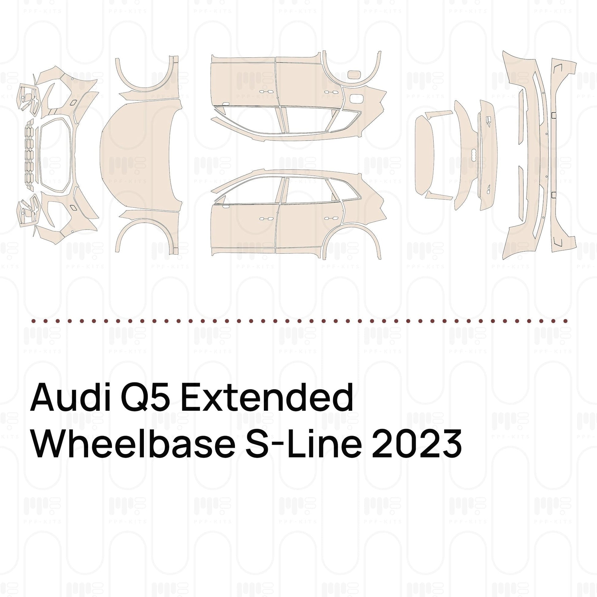 Pre-CutPPFAudiQ5ExtendedWheelbaseS-Line2023