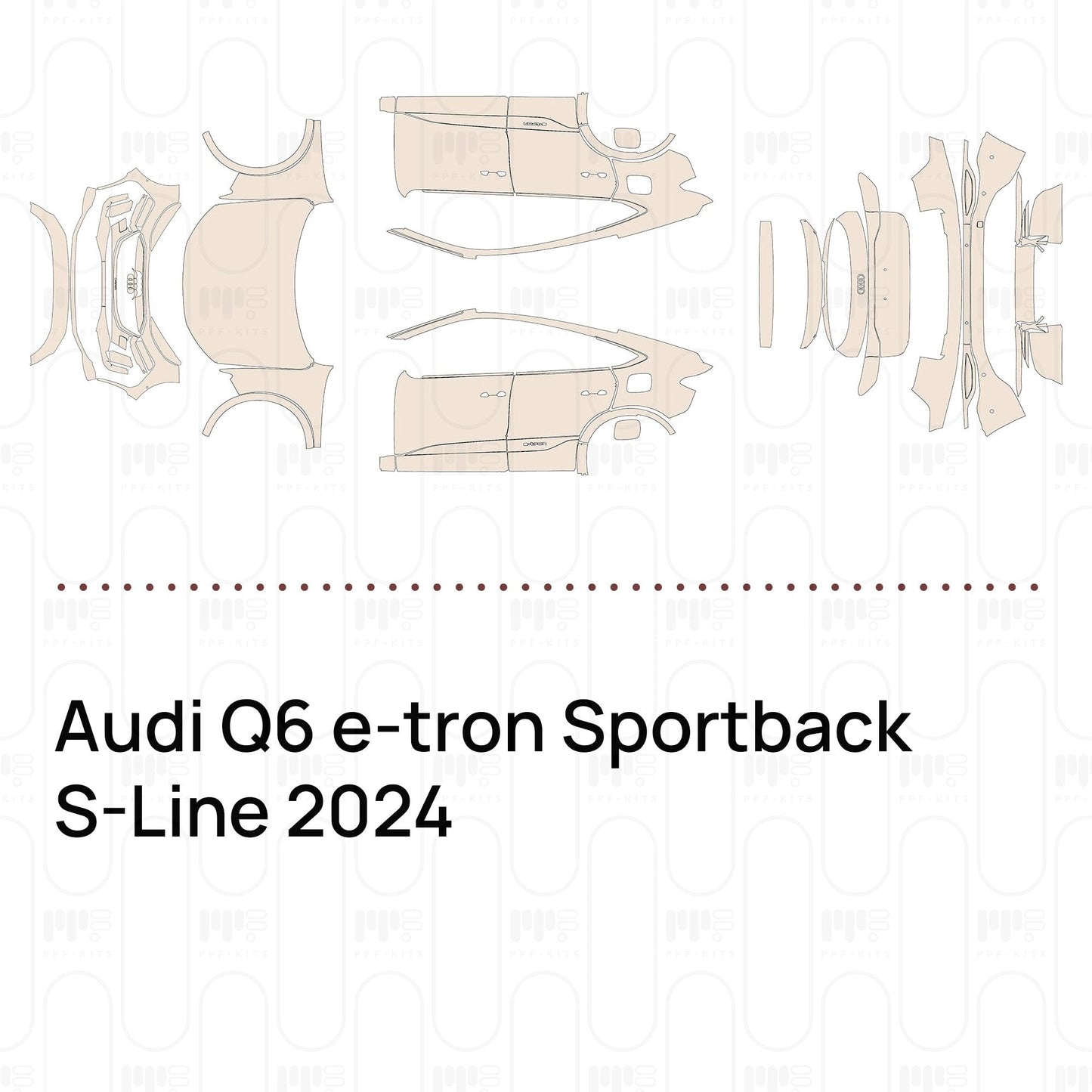 Pre-CutPPFAudiQ6e-tronSportbackS-Line2024