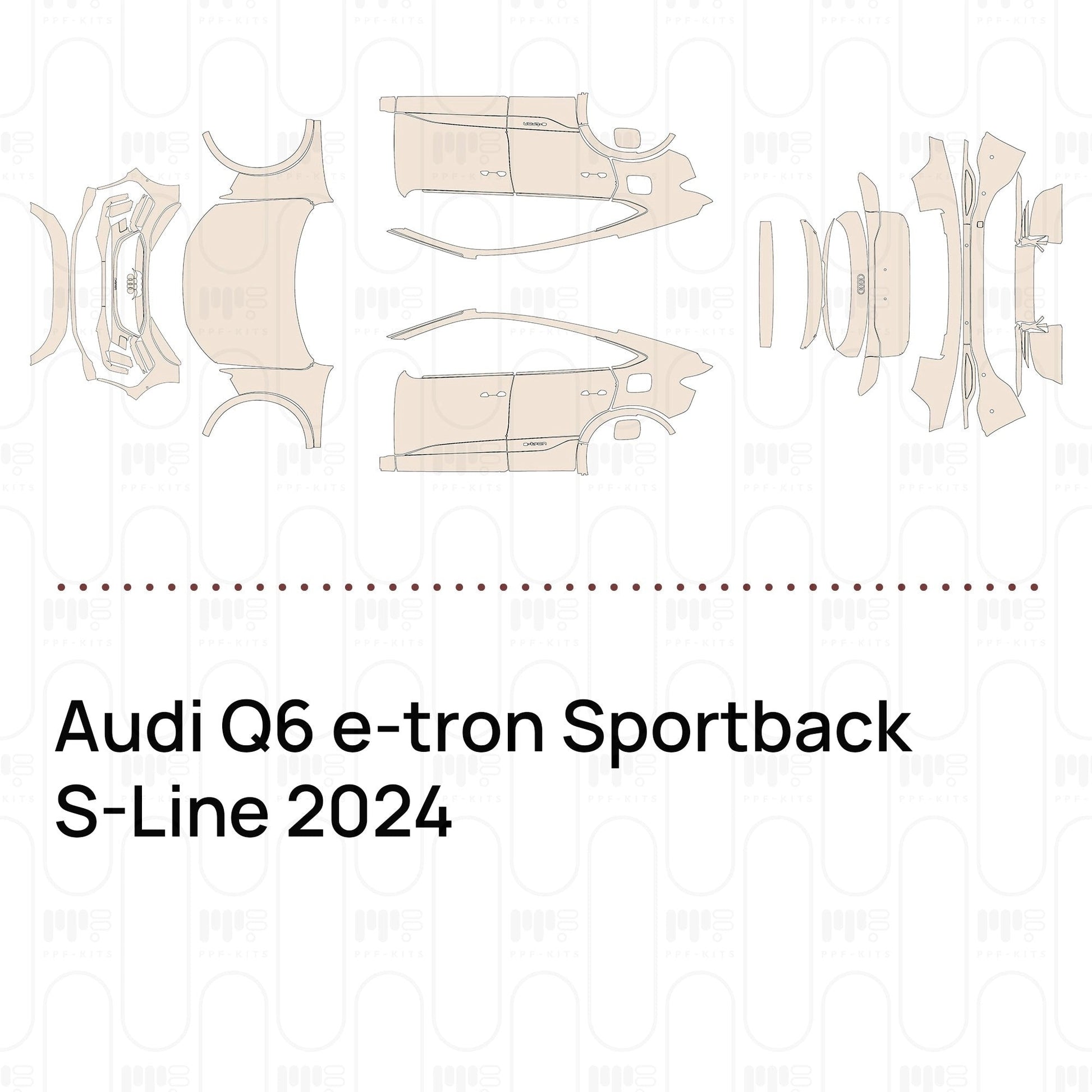 Pre-CutPPFAudiQ6e-tronSportbackS-Line2024