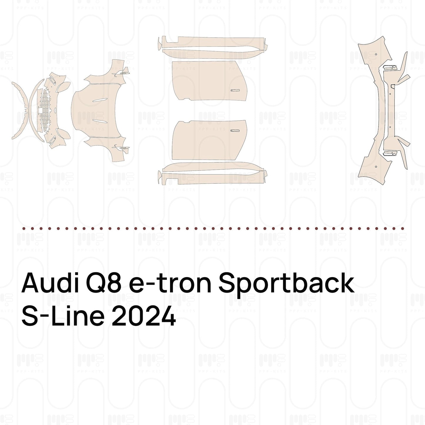Pre-CutPPFAudiQ8e-tronSportbackS-Line2024
