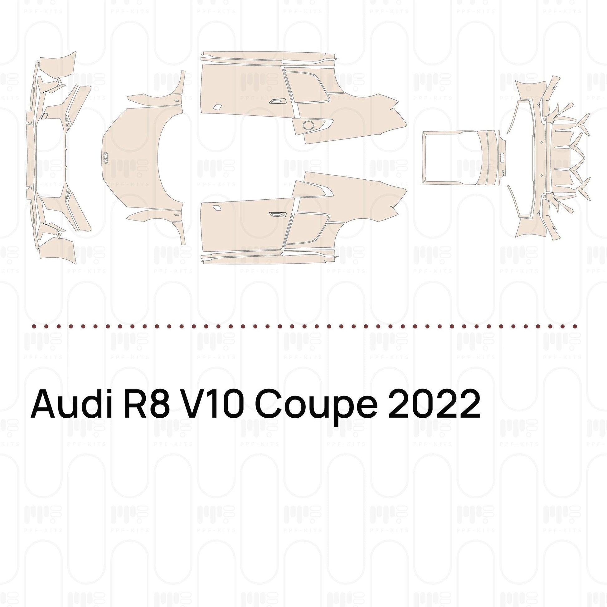 Pre-CutPPFAudiR8V10Coupe2022