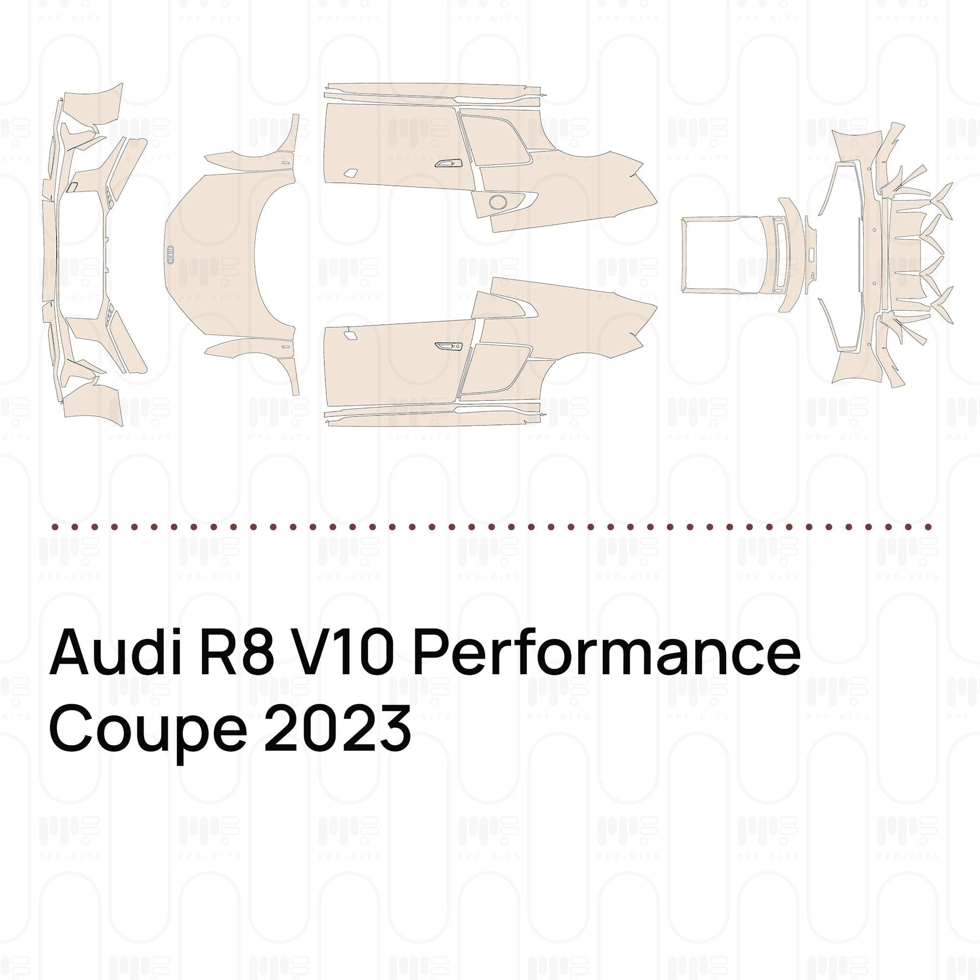 Pre-CutPPFAudiR8V10PerformanceCoupe2023