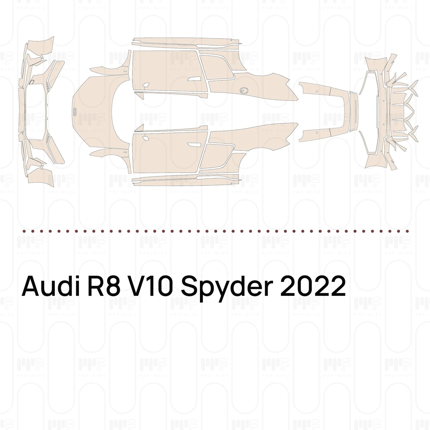 Pre-CutPPFAudiR8V10Spyder2022