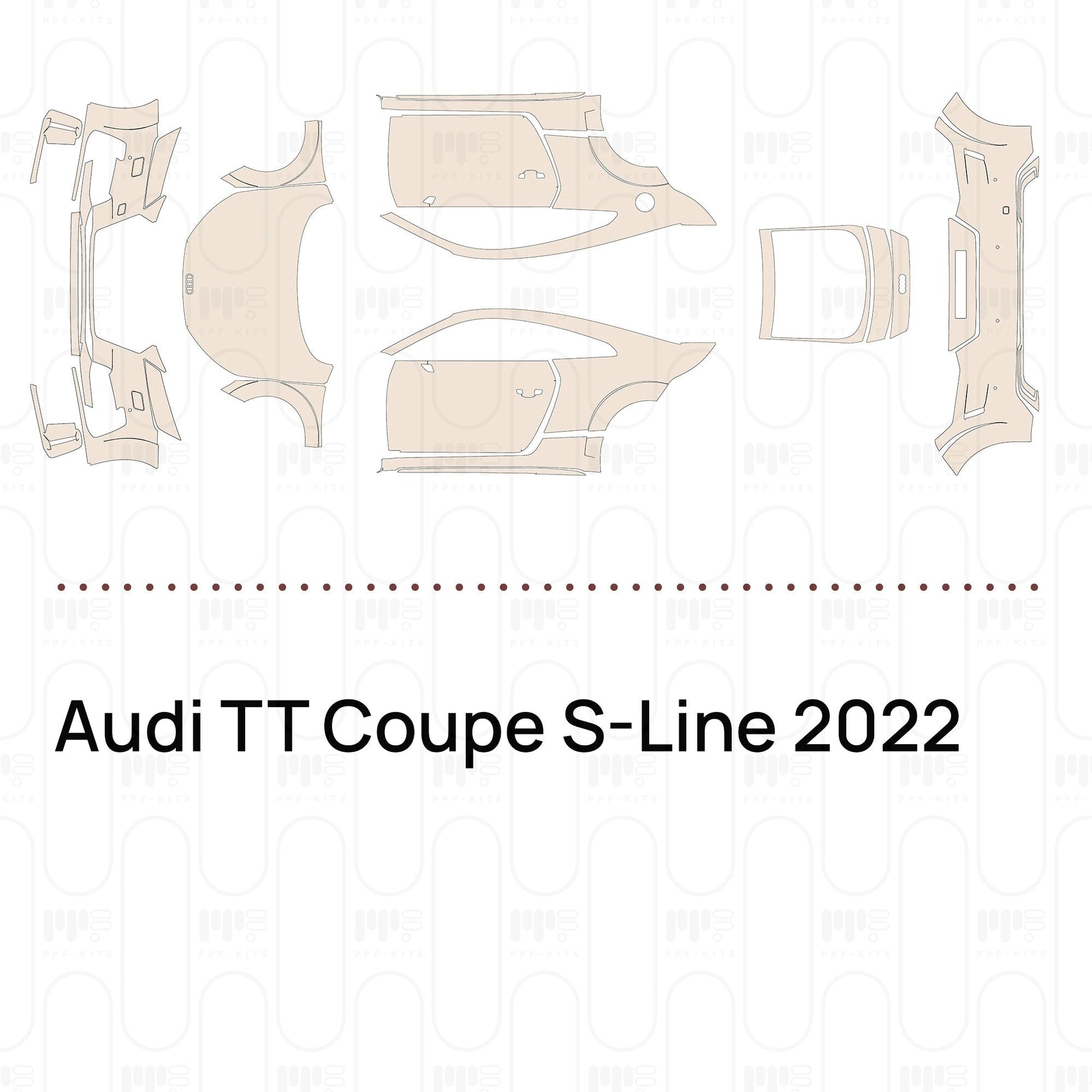 Pre-CutPPFAudiTTCoupeS-Line2022