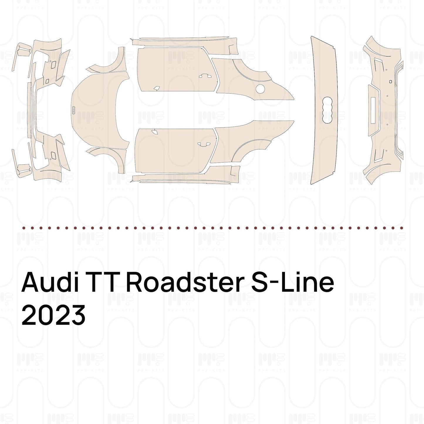 Pre-CutPPFAudiTTRoadsterS-Line2023