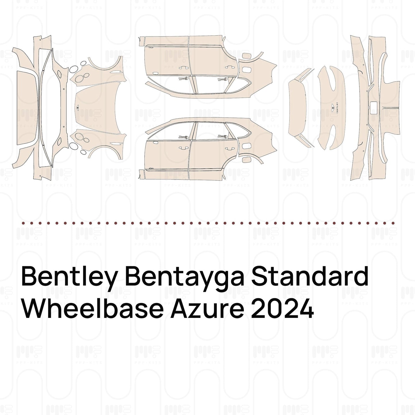 Pre-CutPPFBentleyBentaygaStandardWheelbaseAzure2024