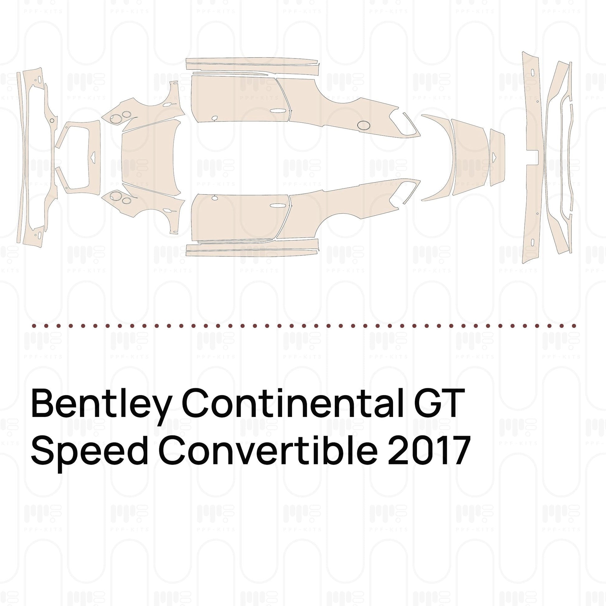 Pre-CutPPFBentleyContinentalGTSpeedConvertible2017