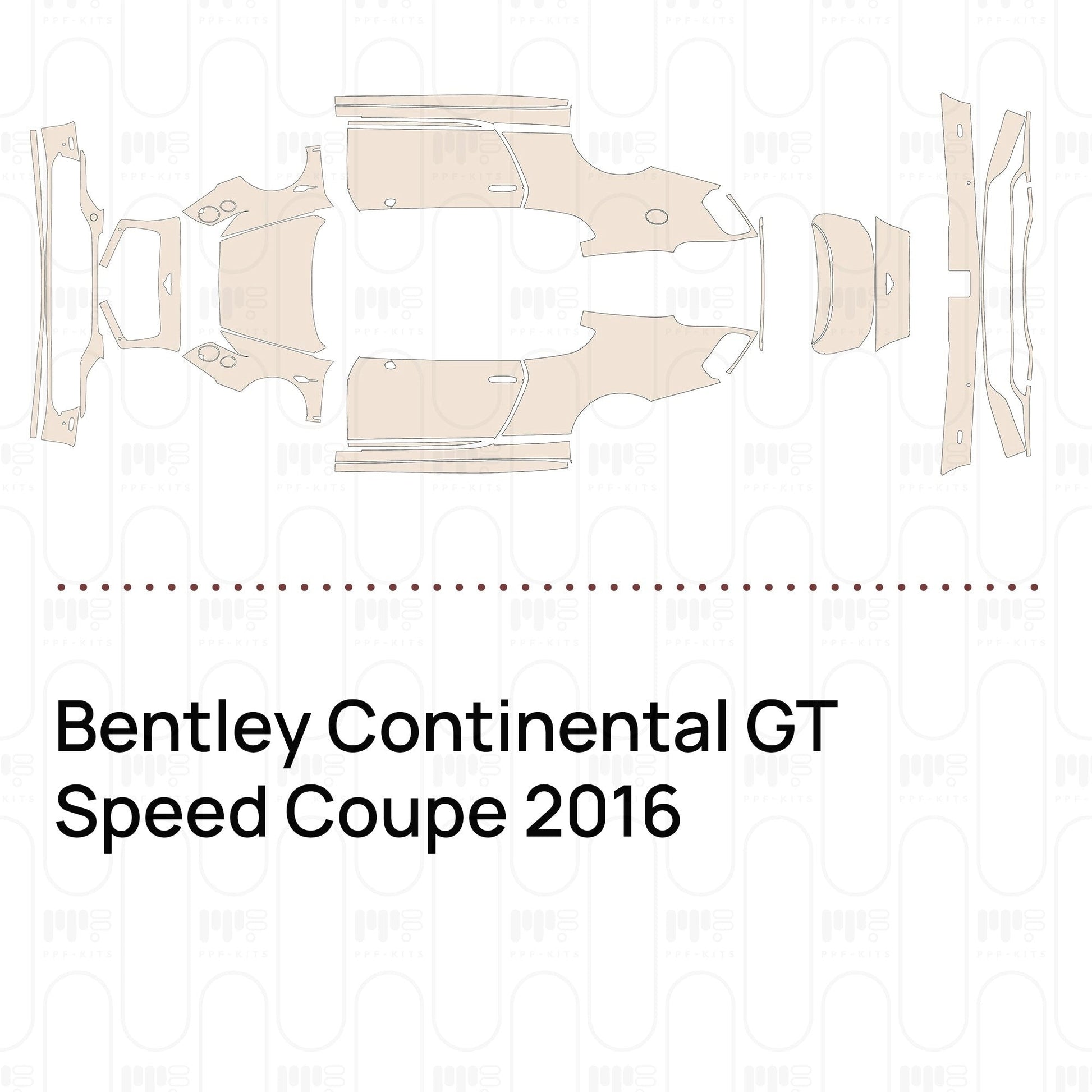 Pre-CutPPFBentleyContinentalGTSpeedCoupe2016