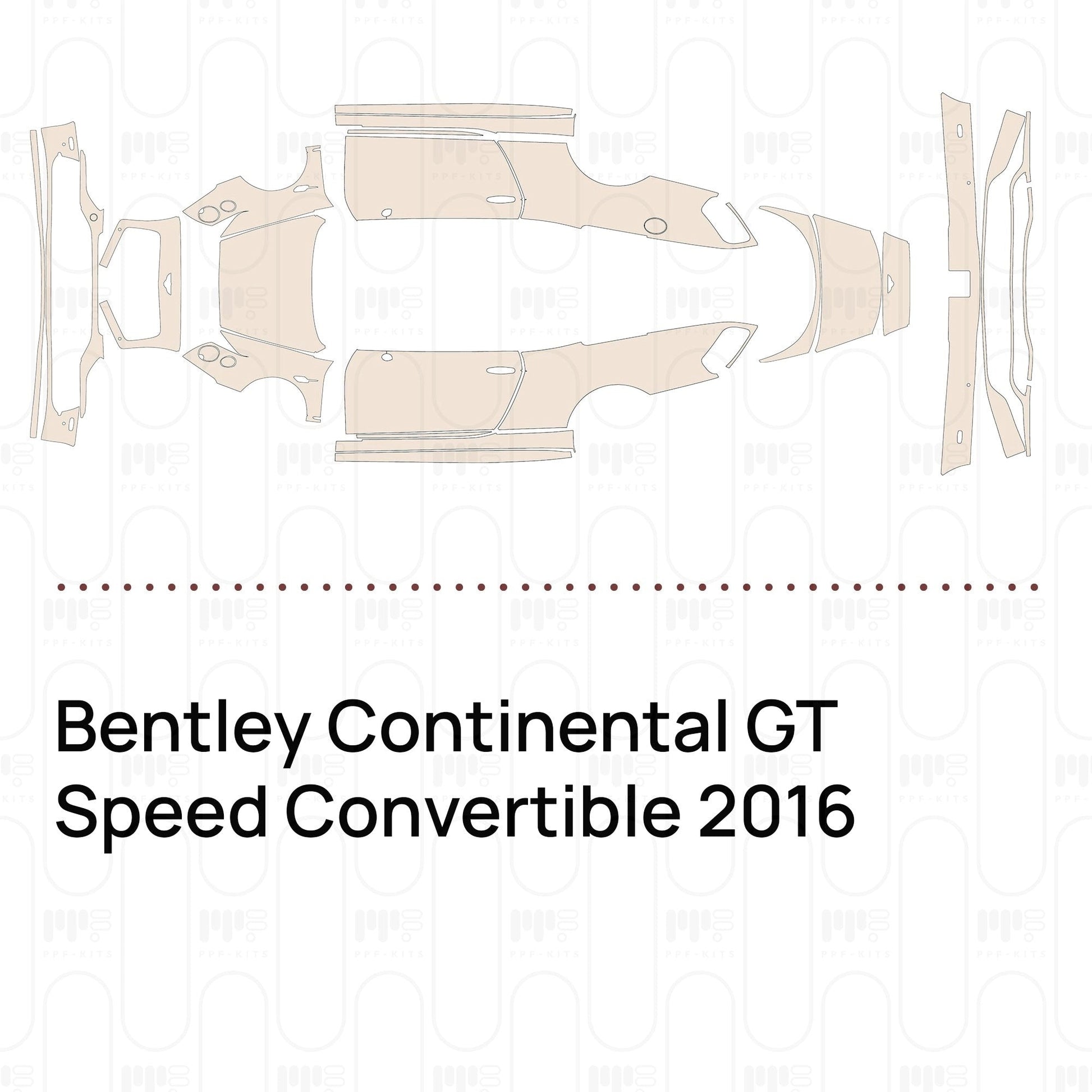 Pre-CutPPFBentleyContinentalGTSpeedConvertible2016