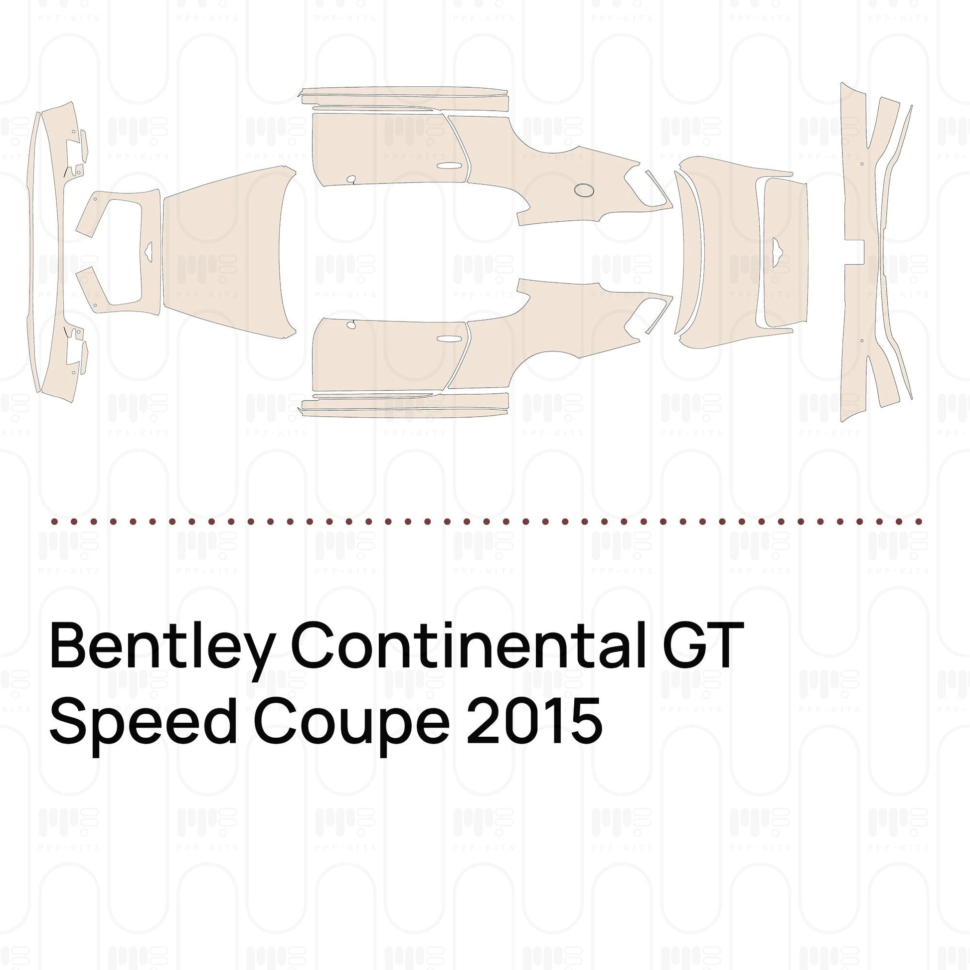 Pre-CutPPFBentleyContinentalGTSpeedCoupe2015