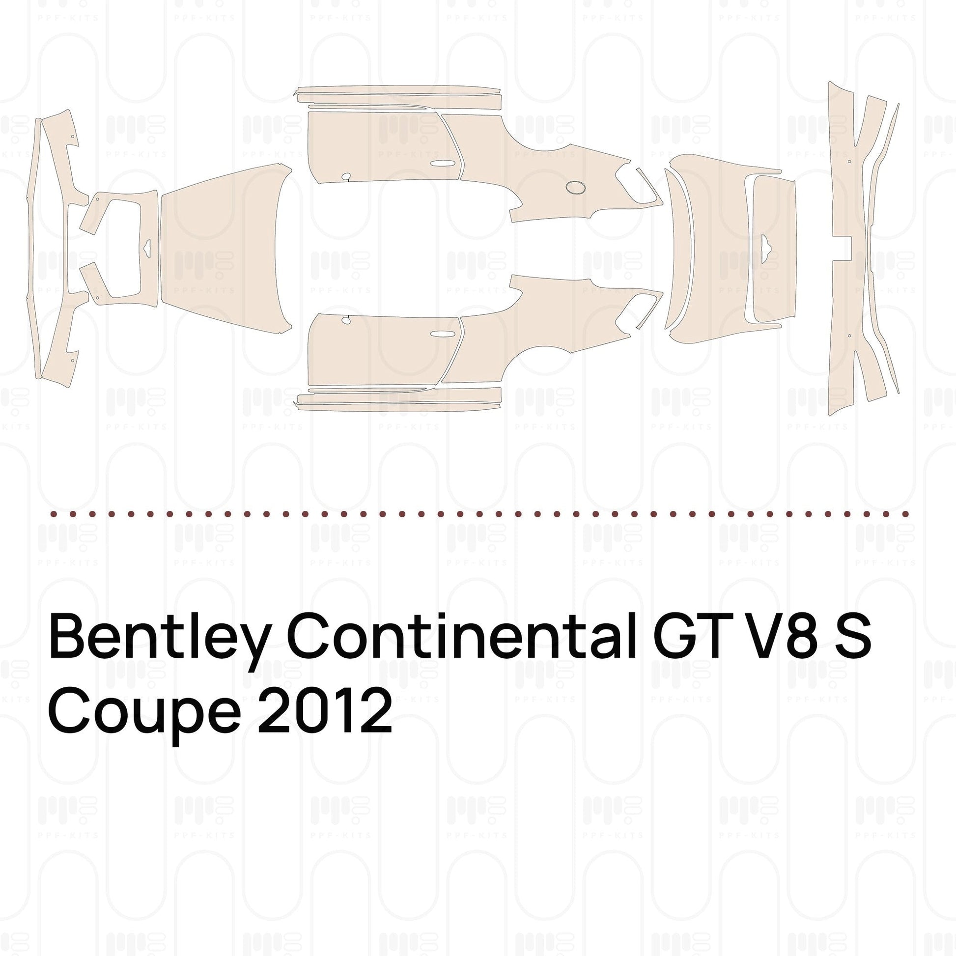 Pre-CutPPFBentleyContinentalGTV8SCoupe2012