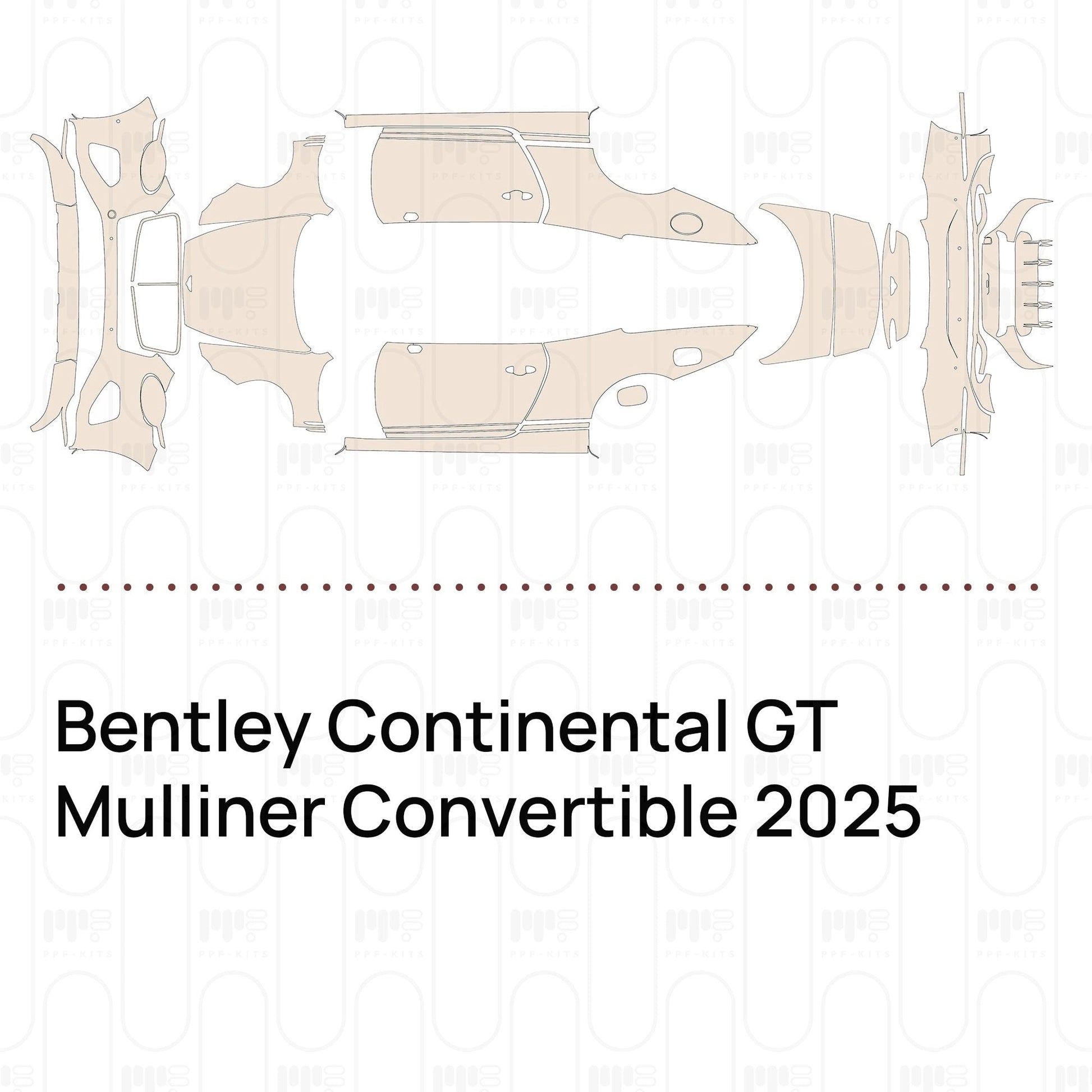 Pre-CutPPFBentleyContinentalGTMullinerConvertible2025