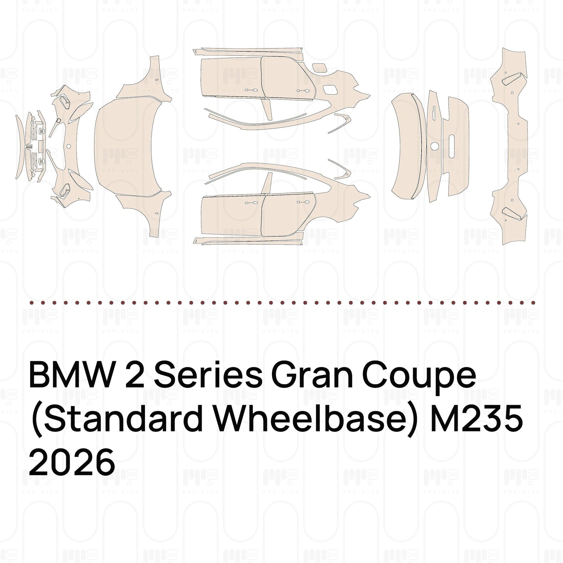 Pre-CutPPFBMW2SeriesGranCoupe(StandardWheelbase)M2352026