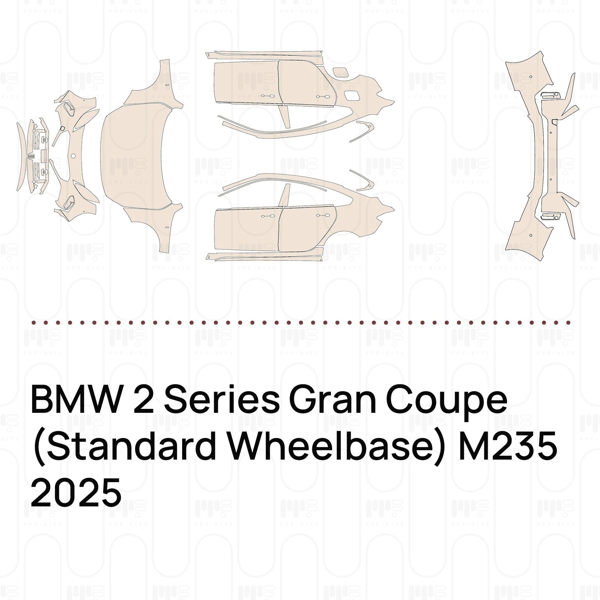 Pre-CutPPFBMW2SeriesGranCoupe(StandardWheelbase)M2352025