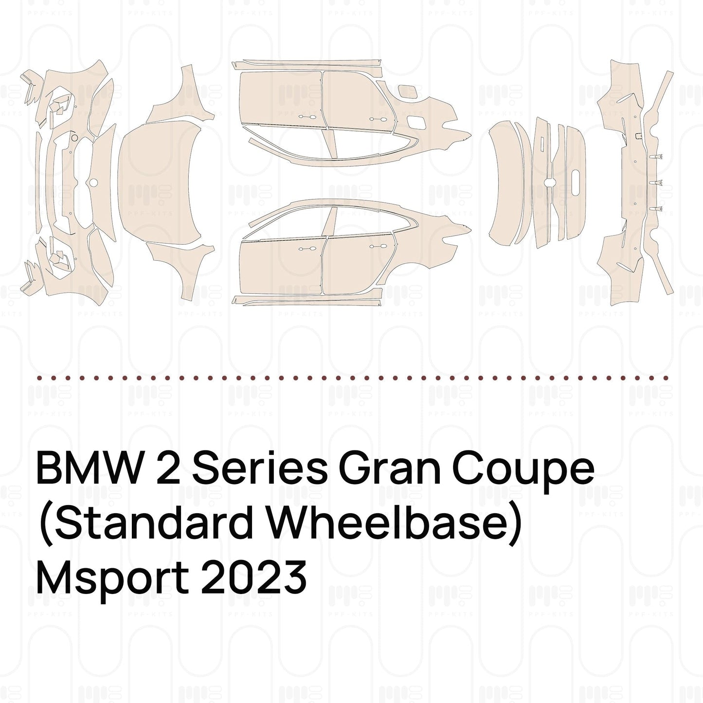 Pre-CutPPFBMW2SeriesGranCoupe(StandardWheelbase)Msport2023