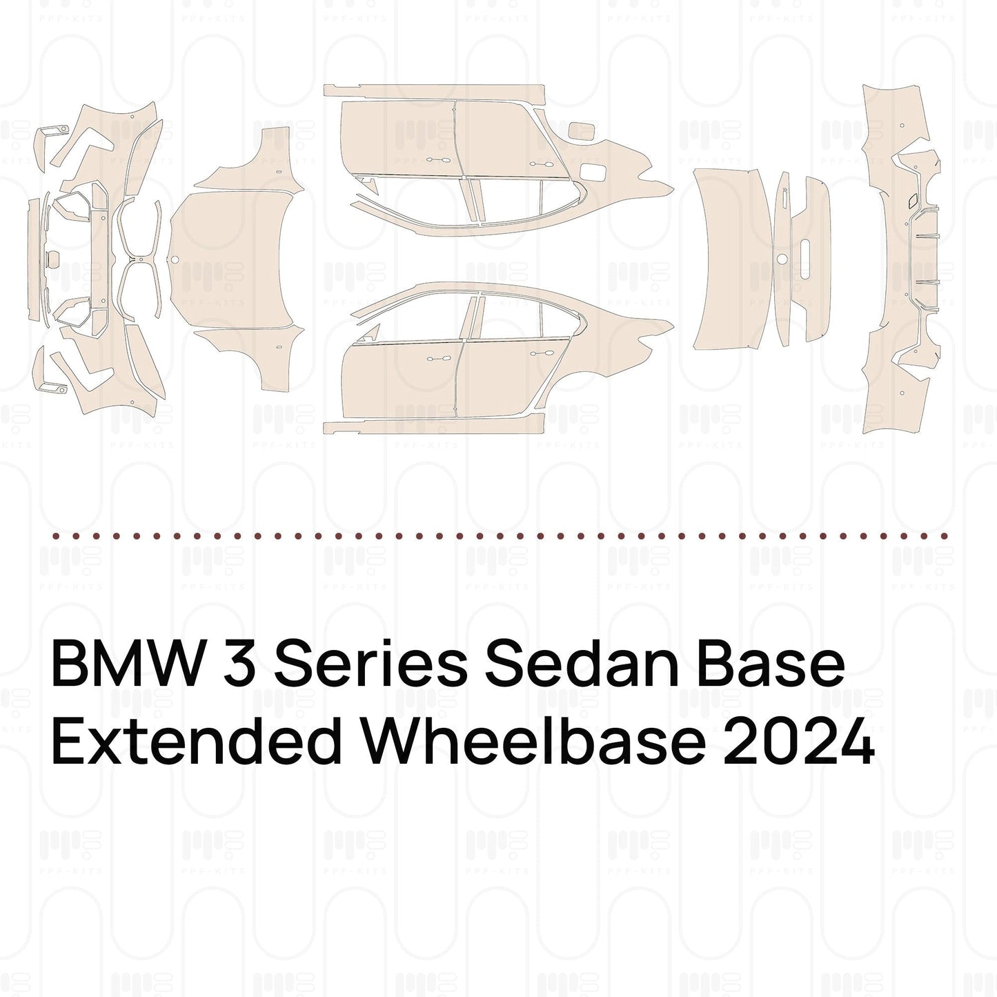 Pre-CutPPFBMW3SeriesSedanBaseExtendedWheelbase2024