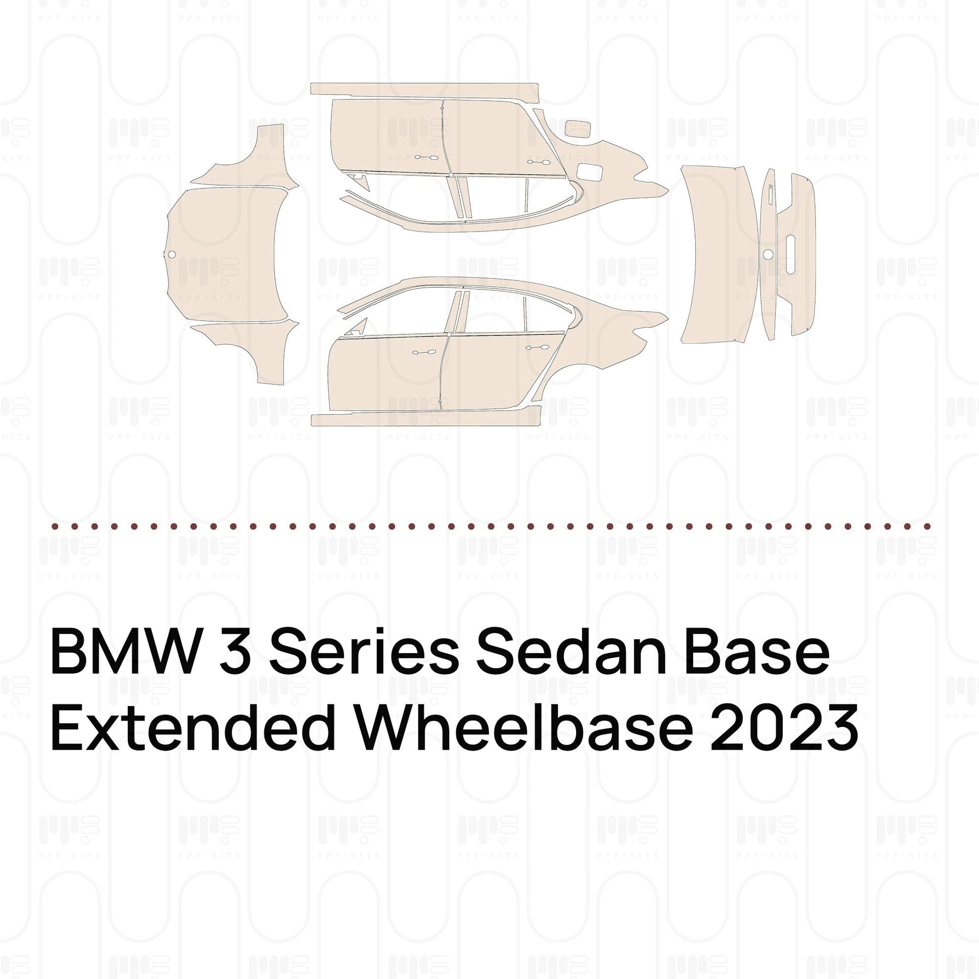 Pre-CutPPFBMW3SeriesSedanBaseExtendedWheelbase2023