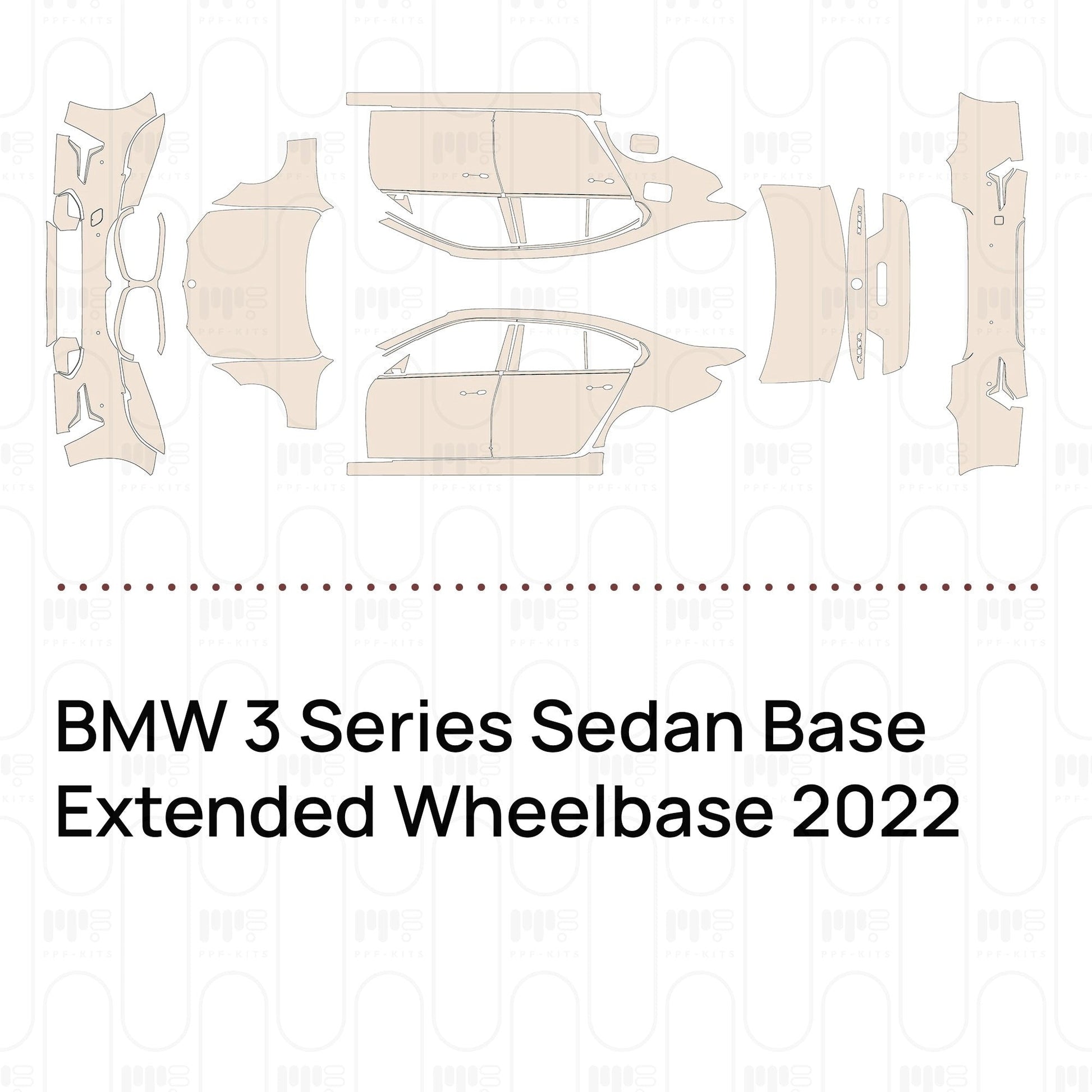 Pre-CutPPFBMW3SeriesSedanBaseExtendedWheelbase2022