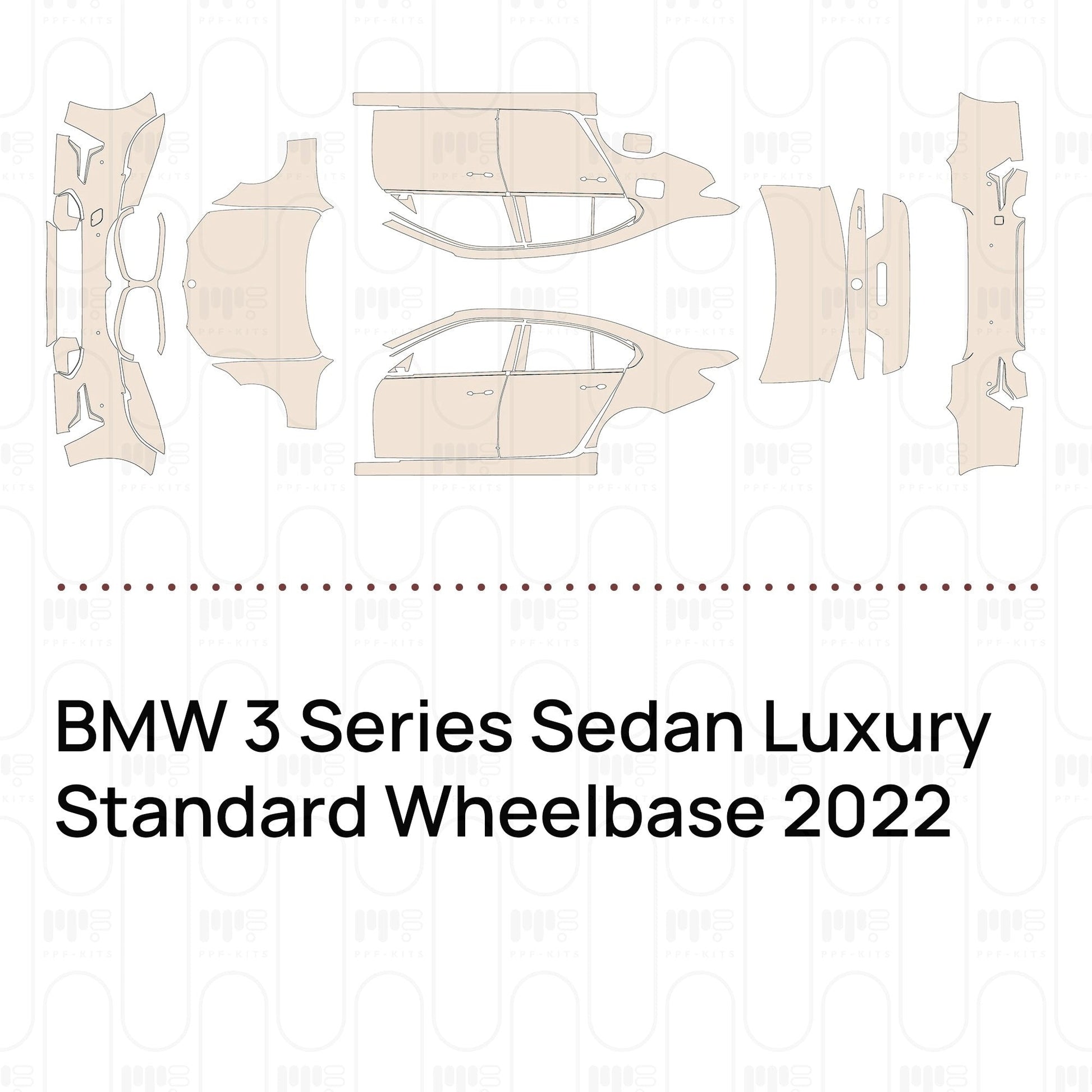 Pre-CutPPFBMW3SeriesSedanLuxuryStandardWheelbase2022