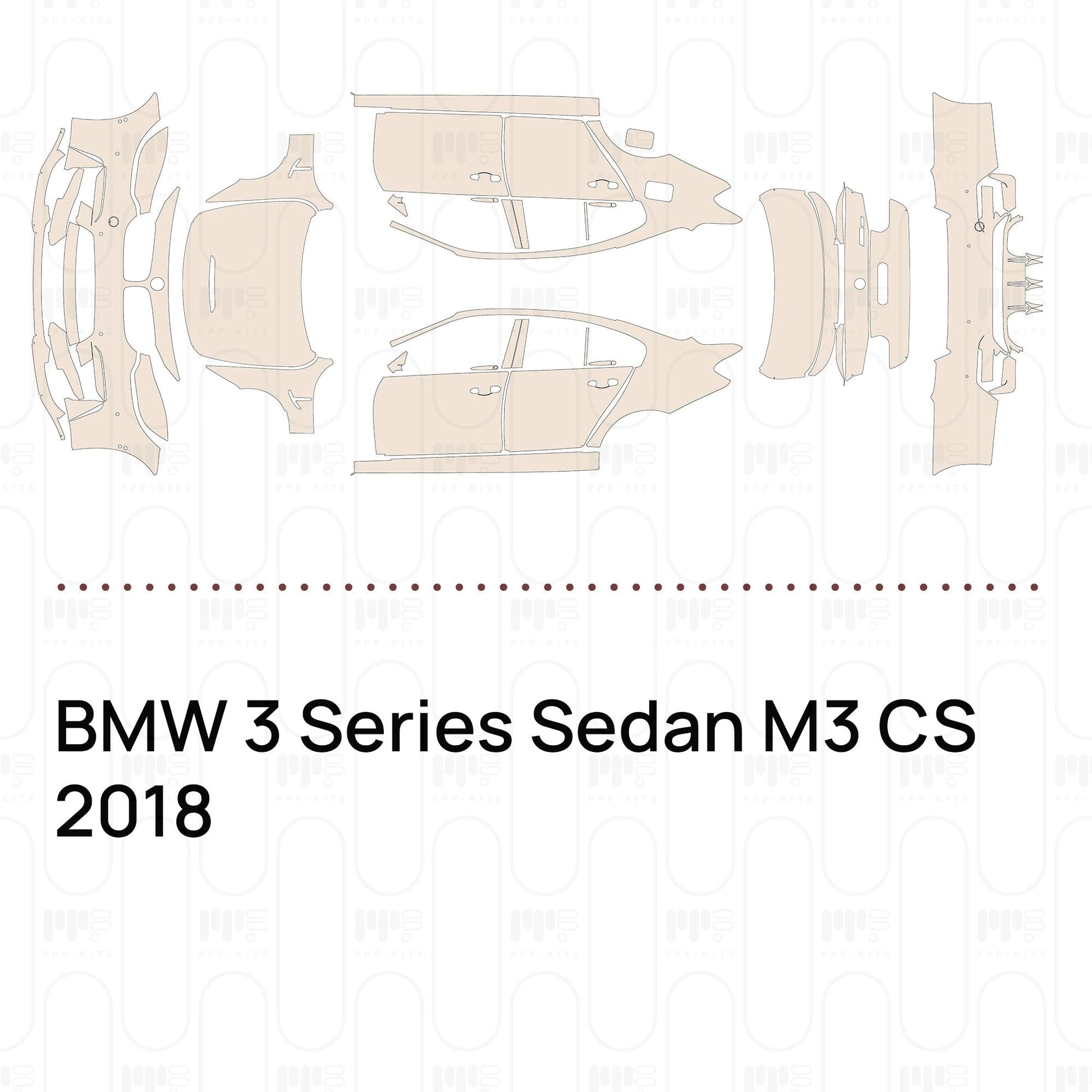 Pre-CutPPFBMW3SeriesSedanM3CS2018