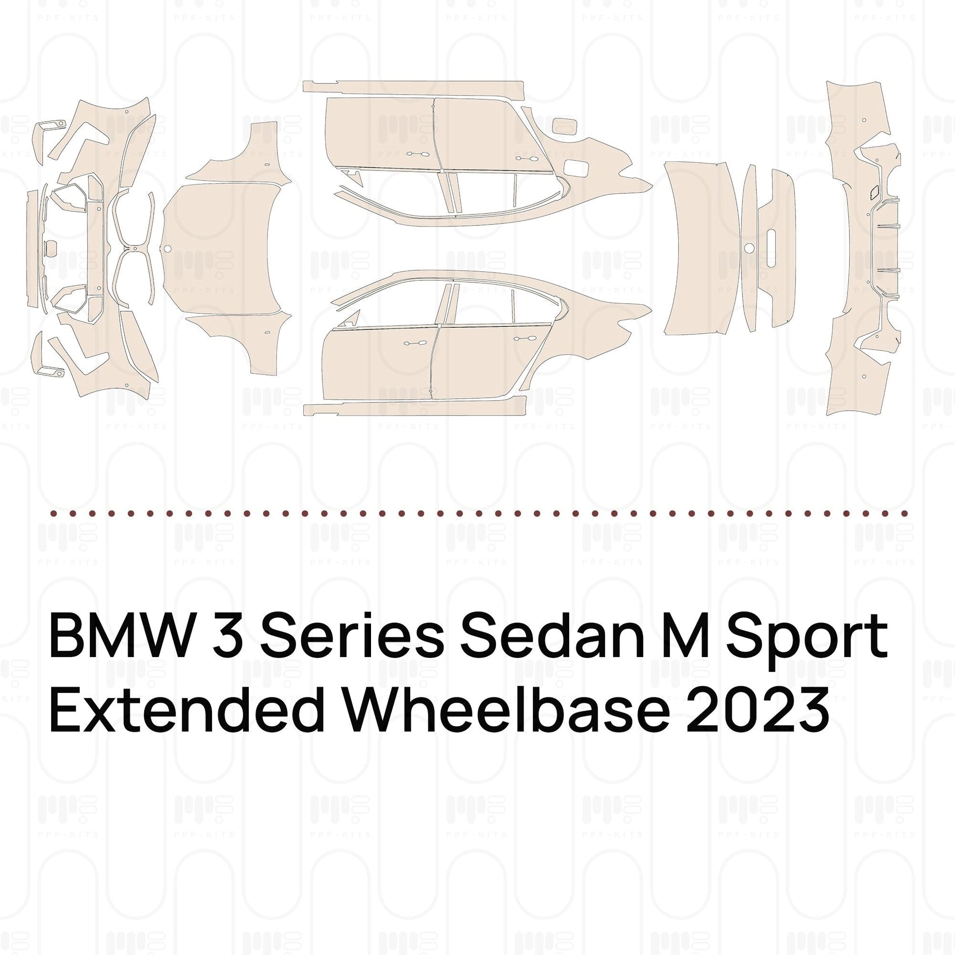 Pre-CutPPFBMW3SeriesSedanMSportExtendedWheelbase2023