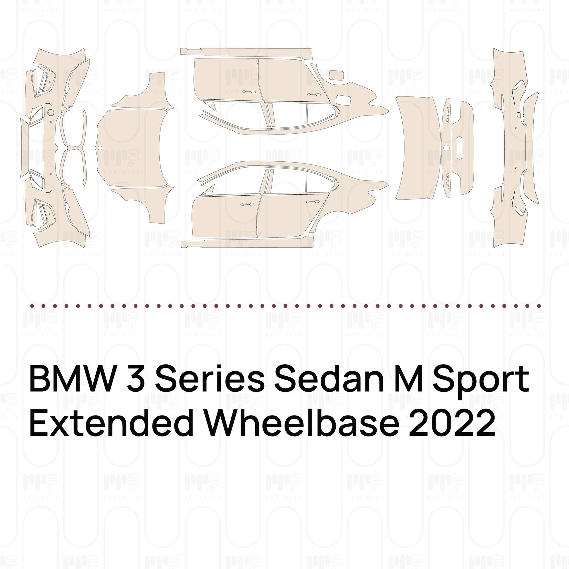 Pre-CutPPFBMW3SeriesSedanMSportExtendedWheelbase2022